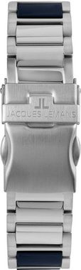 Jacques Lemans Keramikuhr Liverpool, 42-10B, Quarzuhr, Armbanduhr, Herrenuhr, Datum, Leuchtzeiger