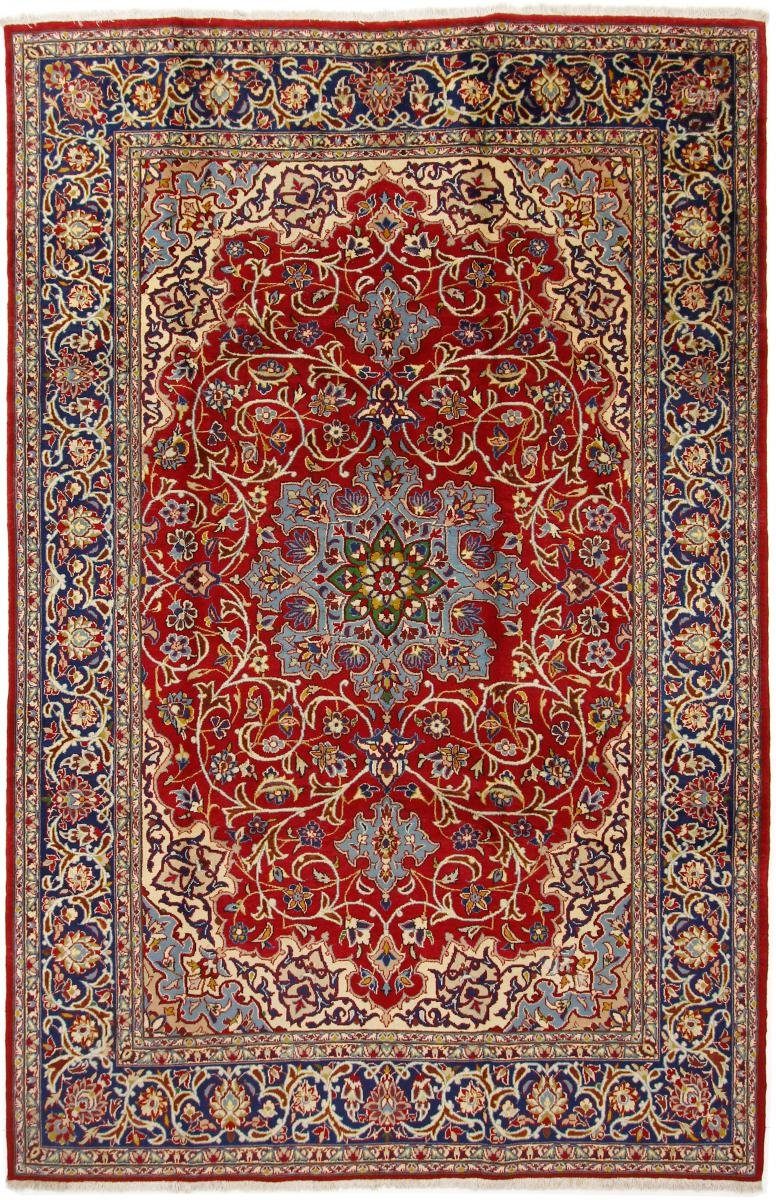 Orientteppich Isfahan Alt 209x319 Handgeknüpfter Orientteppich / Perserteppich, Nain Trading, rechteckig, Höhe: 8 mm
