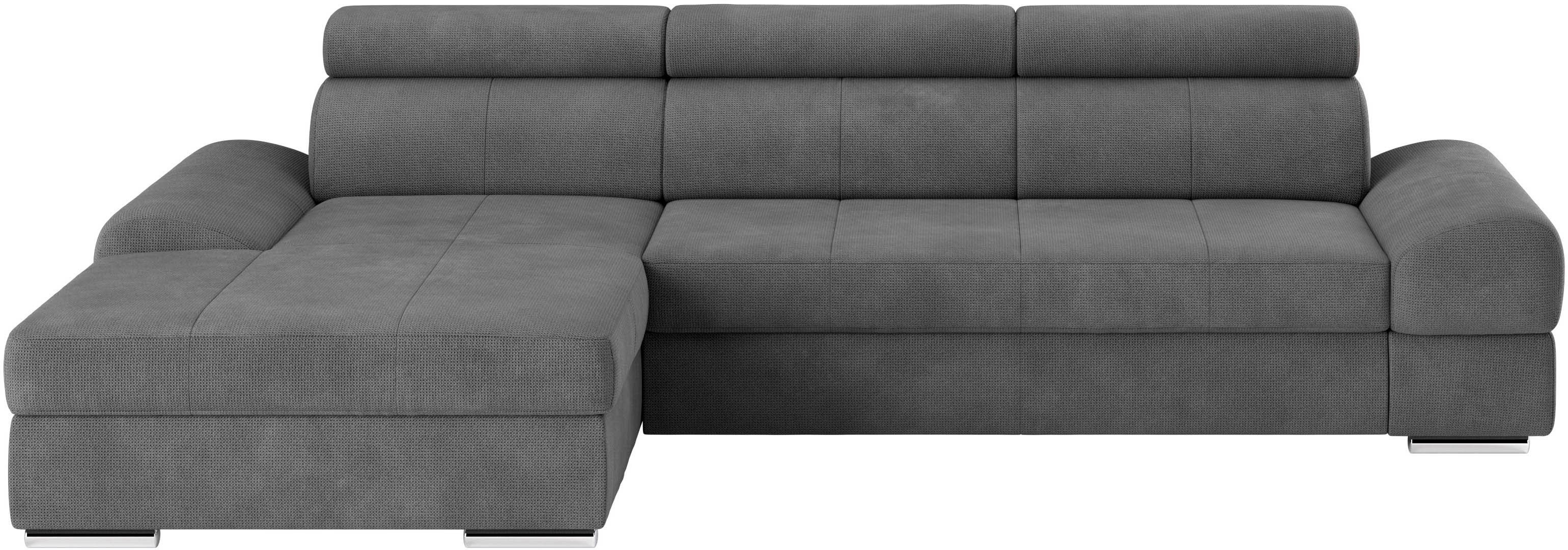 sit&more Ecksofa "Broadway L-Form", inklusive Kopfteilverstellung, wahlweis günstig online kaufen
