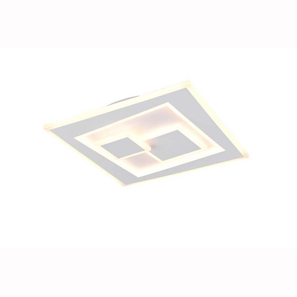 Reality Leuchten LED Deckenleuchte, LED-Leuchtmittel fest verbaut, Farbwechsel, Neutralweiß, Kaltweiß, Warmweiß, Tageslichtweiß, Deckenlampe LED Deckenleuchte Memoryfunktion Switch Dimmer