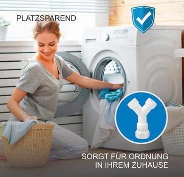 VIOKS Rohrverbinder Gabelanschluss 3/4 Zoll, für Zulaufschlauch von Waschmaschine Geschirrspüler