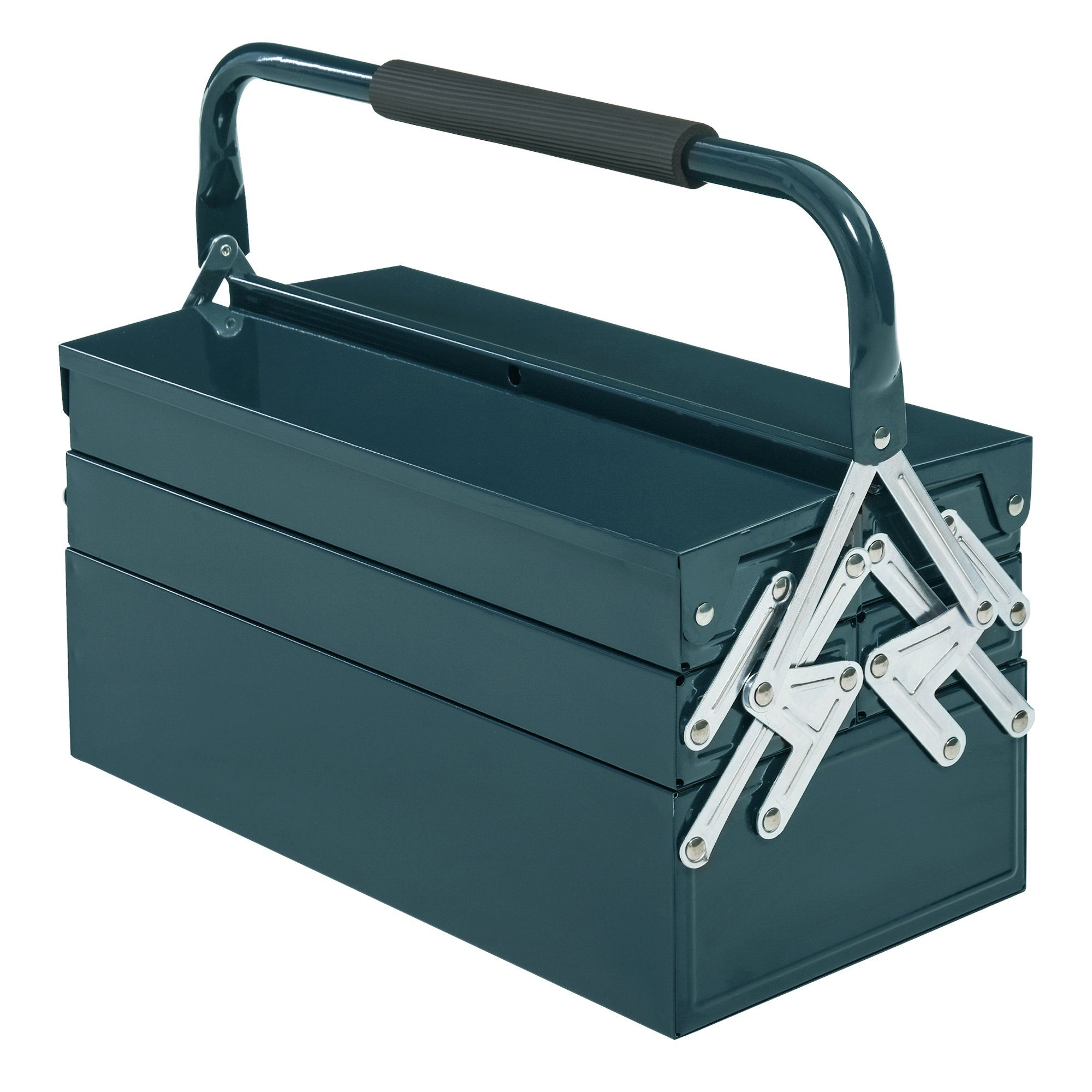 Durhand Werkzeugbox Werkzeugkasten (Set, 1 St., 1 x Werkzeugkasten), Dunkelgrün 45 x 20 x 34,5 cm