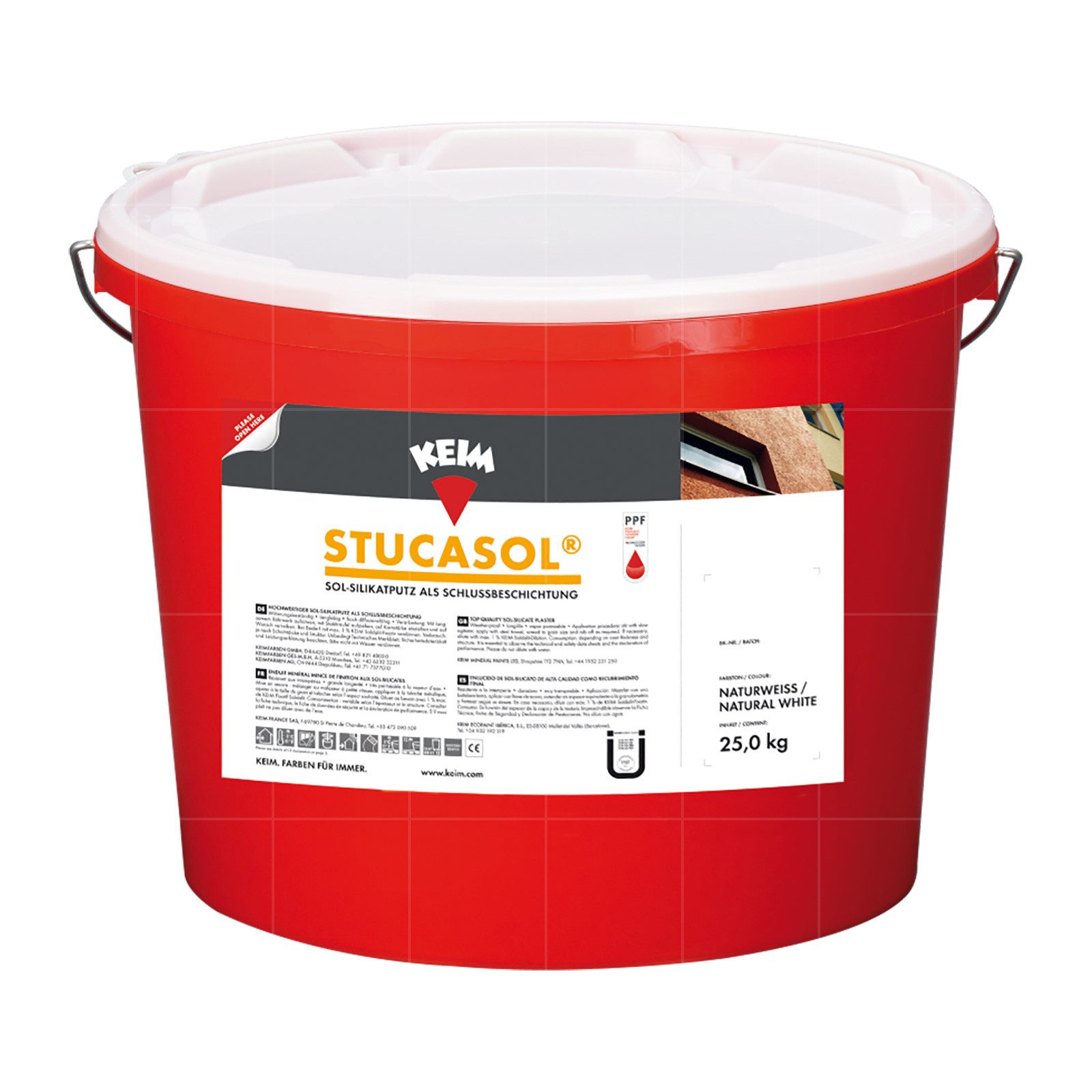KEIMFARBEN GMBH Dispersions-Silikatputz Keim Stucasol 25 KG - 2 MM