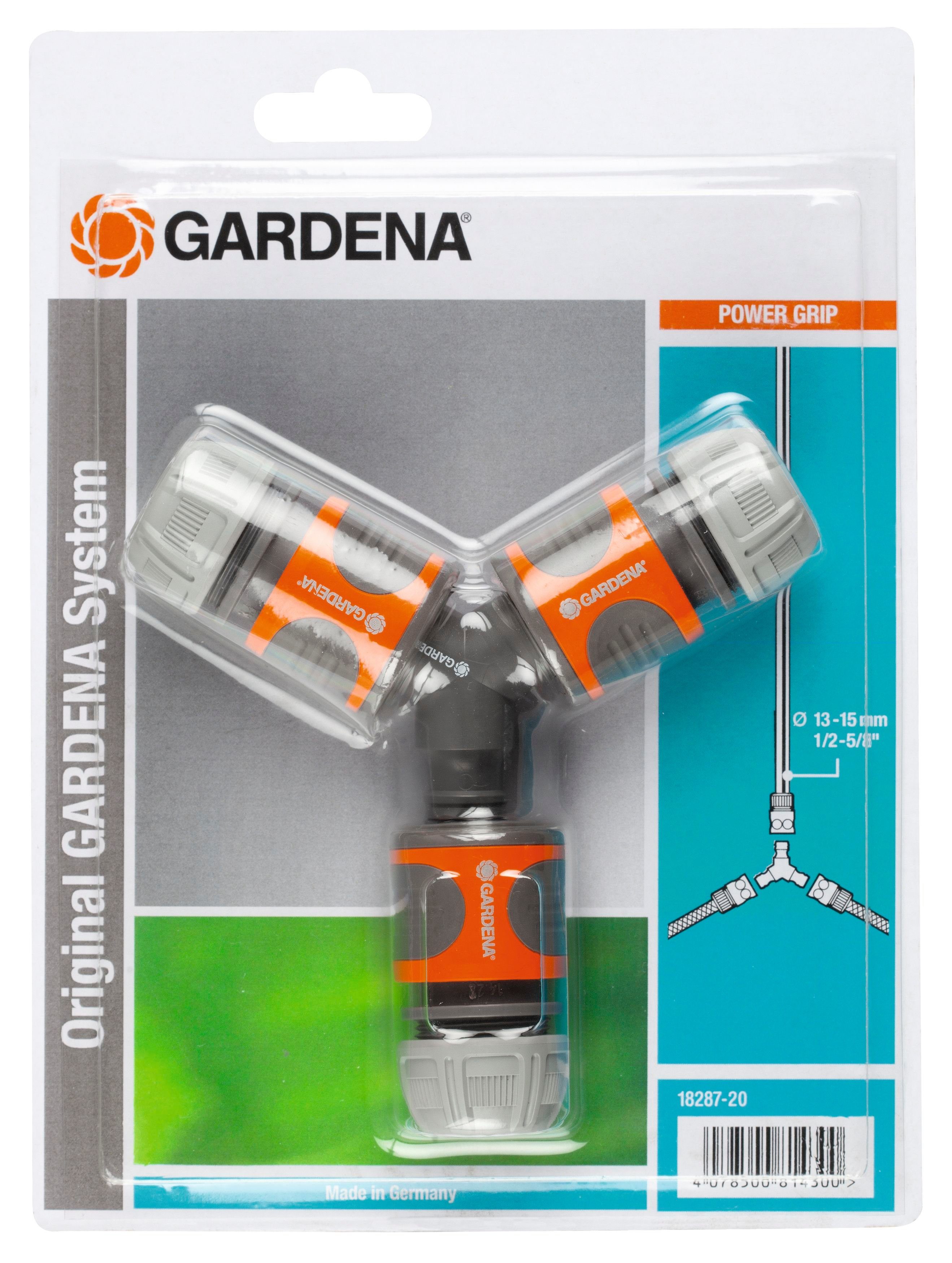 GARDENA Schlauchverbinder Abzweig-Satz 13 mm (1/2) und 15 mm (5/8)