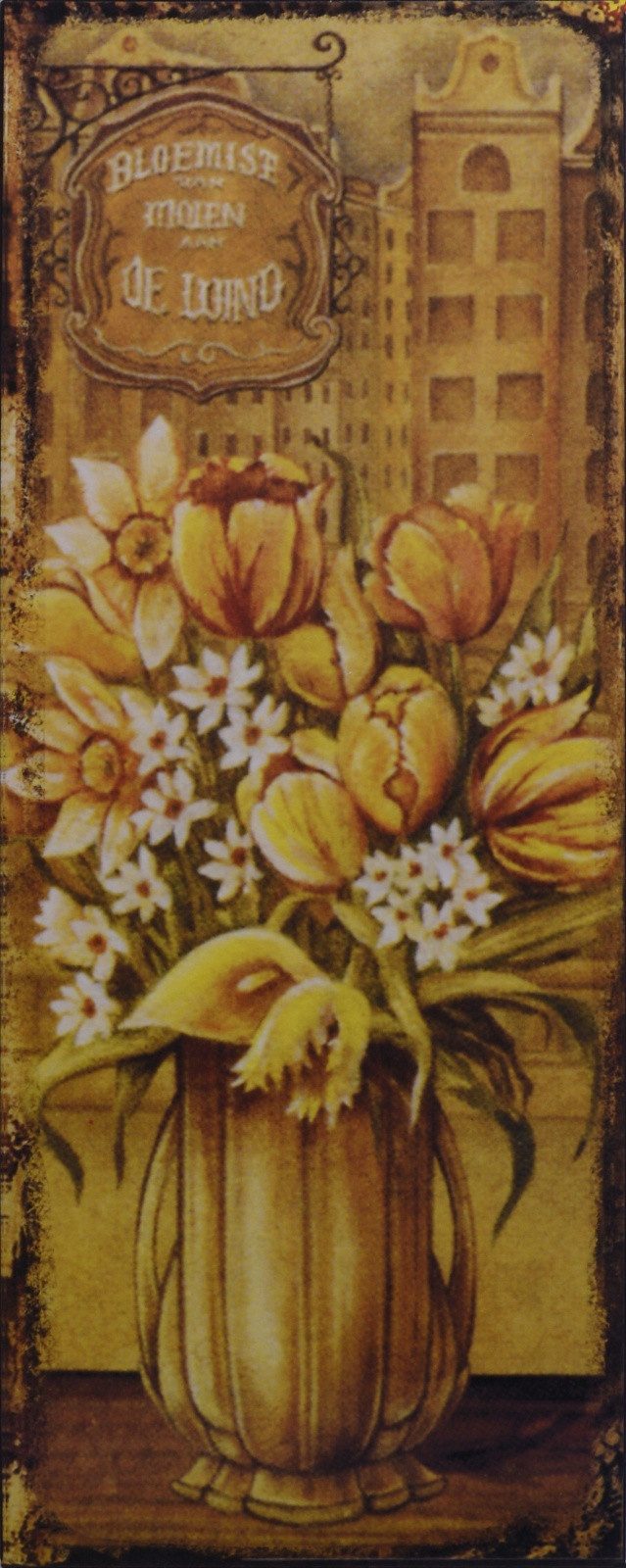 Aubaho Dekoobjekt Blechschild: 50 x 20cm Replikat Retro Design Dekoration