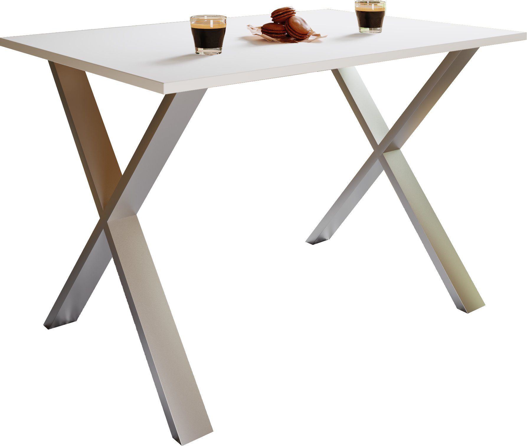 VCM Esstisch Premium Holz Esstisch Küchentisch Xona X