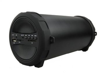 Denver BTS-53 Bluetooth Soundbox schwarz Lautsprecher Bassbox Sound Box Soundbar 10W Portable-Lautsprecher (10 W, kabellose Bluetooth Soundbox mit aufladbaren Akku)
