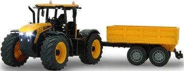 Jamara RC-Auto JCB Fastrac Traktor mit Kippanhänger 1:24 - 2,4 GHz, mit LED-Lichtern