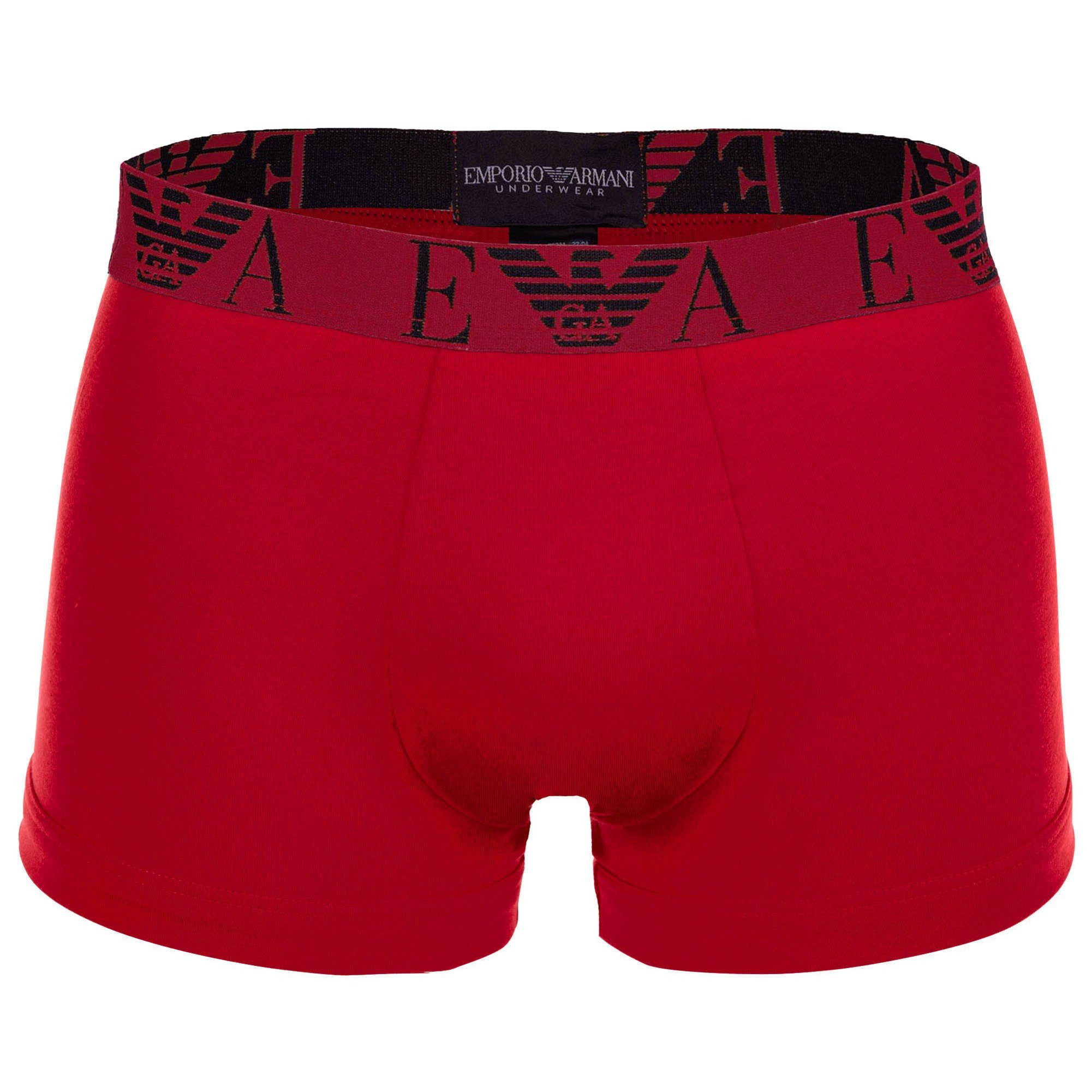 Emporio Armani Boxer Herren Boxershort 3er Pack Baumwolle BOLD MONOGRAM (Packung, 3er Pack)
