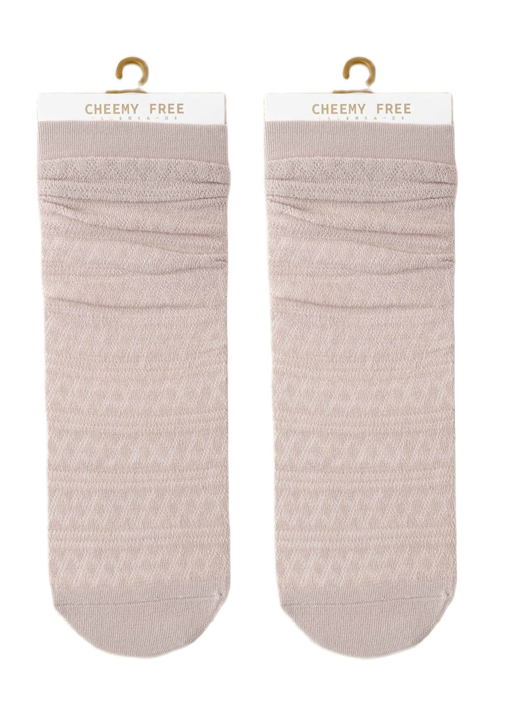 MAGICSHE Netzsocken 5er Pack Niedlich Mesh Transparent Ultra Dünn Socken für Damen (5-Paar) lila