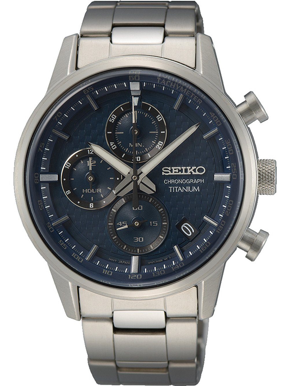 Seiko Quarzuhr Seiko SSB387P1 Titanium Chronograph Herrenuhr 42mm 10ATM Seiko SSB387P1 Titanium Chronograph Herrenuhr 42mm 10ATM