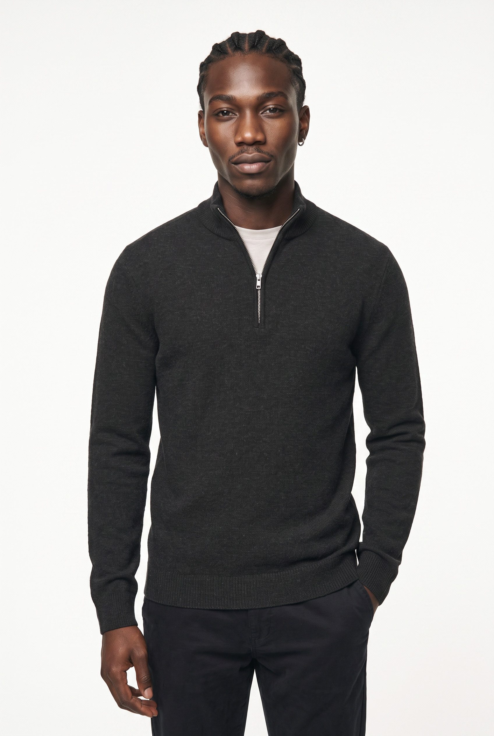 Blend Troyer BHBRANKO HALFZIPP KNIT NOOS Wollmischung, regular fit