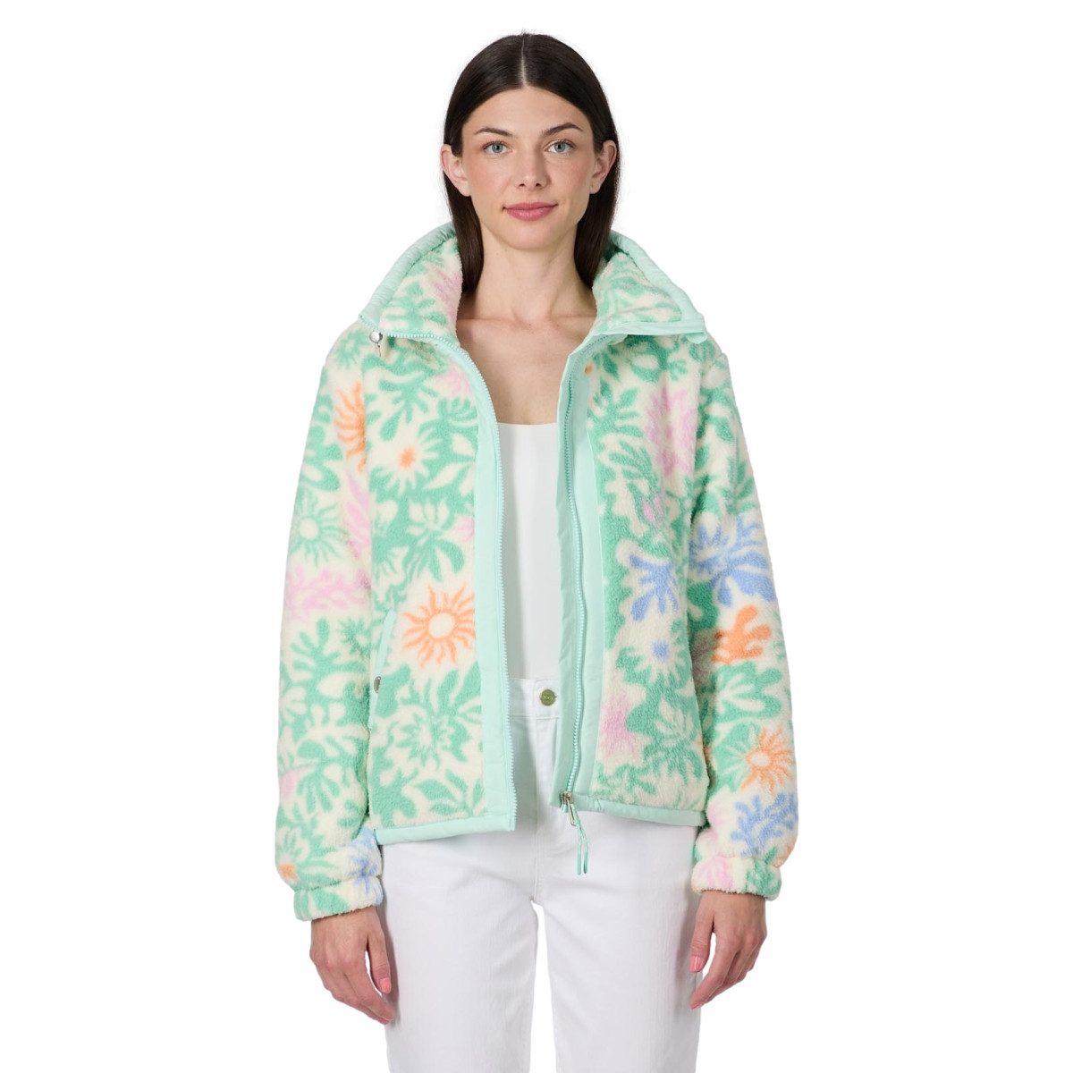Kapuzenpullover Ragwear Nordicka Print - Damen Sweatjacke