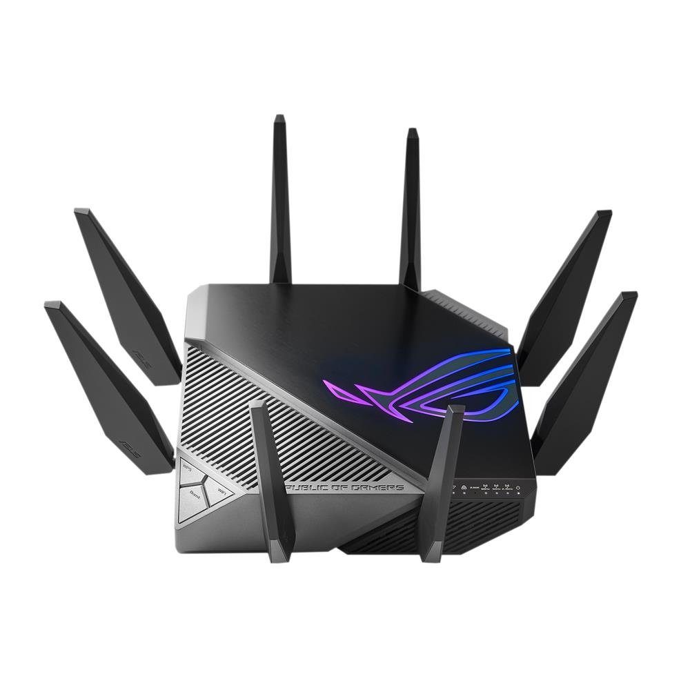 Asus ROG Rapture GT-AXE11000 WLAN-Router, Tri-Band, Wi-Fi 6E, 6GHz-Band, 2.5G WAN/LAN-Port, AiMesh, PS5-kompatibel, für Gaming