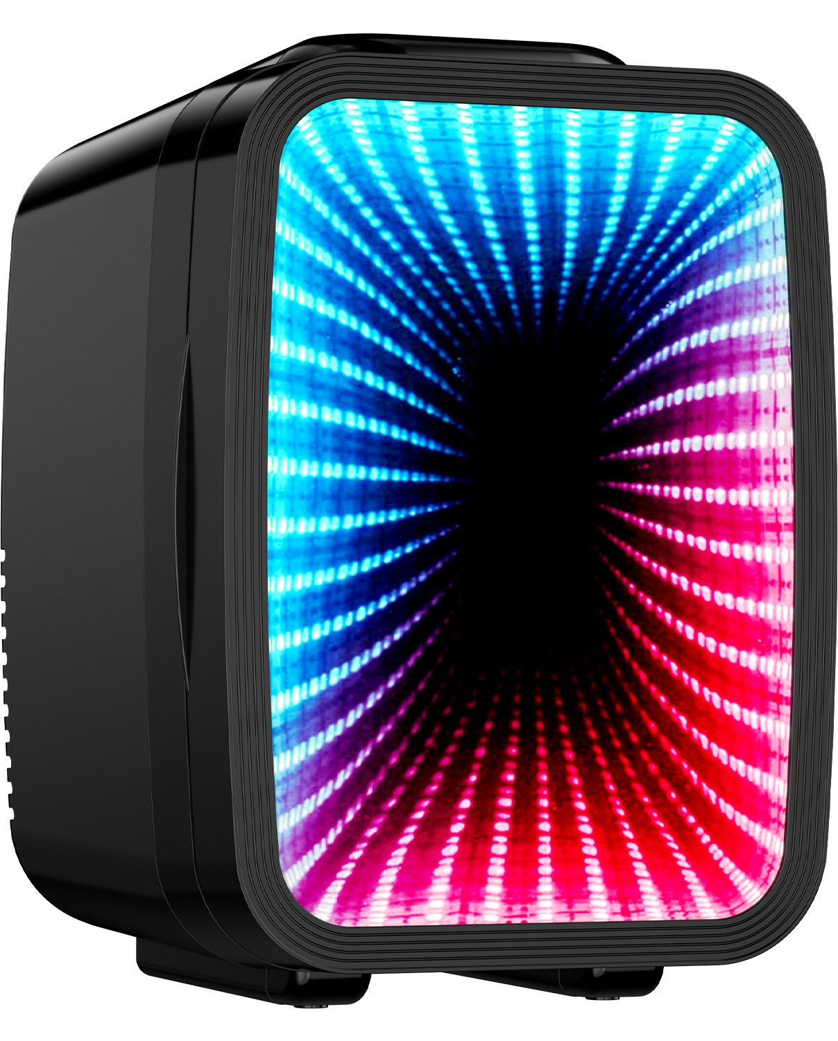 DOVAMAN Kühlbox 4L Mini Kühlschrank, 7 Lichtmodi & & Blinkendem Marquee-Effekt, 4 l, Kühl & Warmfunktion