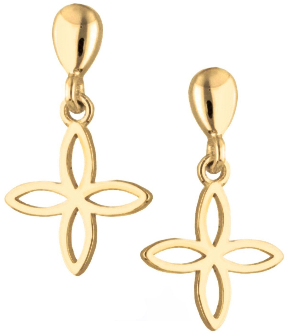 Ohrring-Set Goldene Kreuz Ohrstecker für moderne Frauen