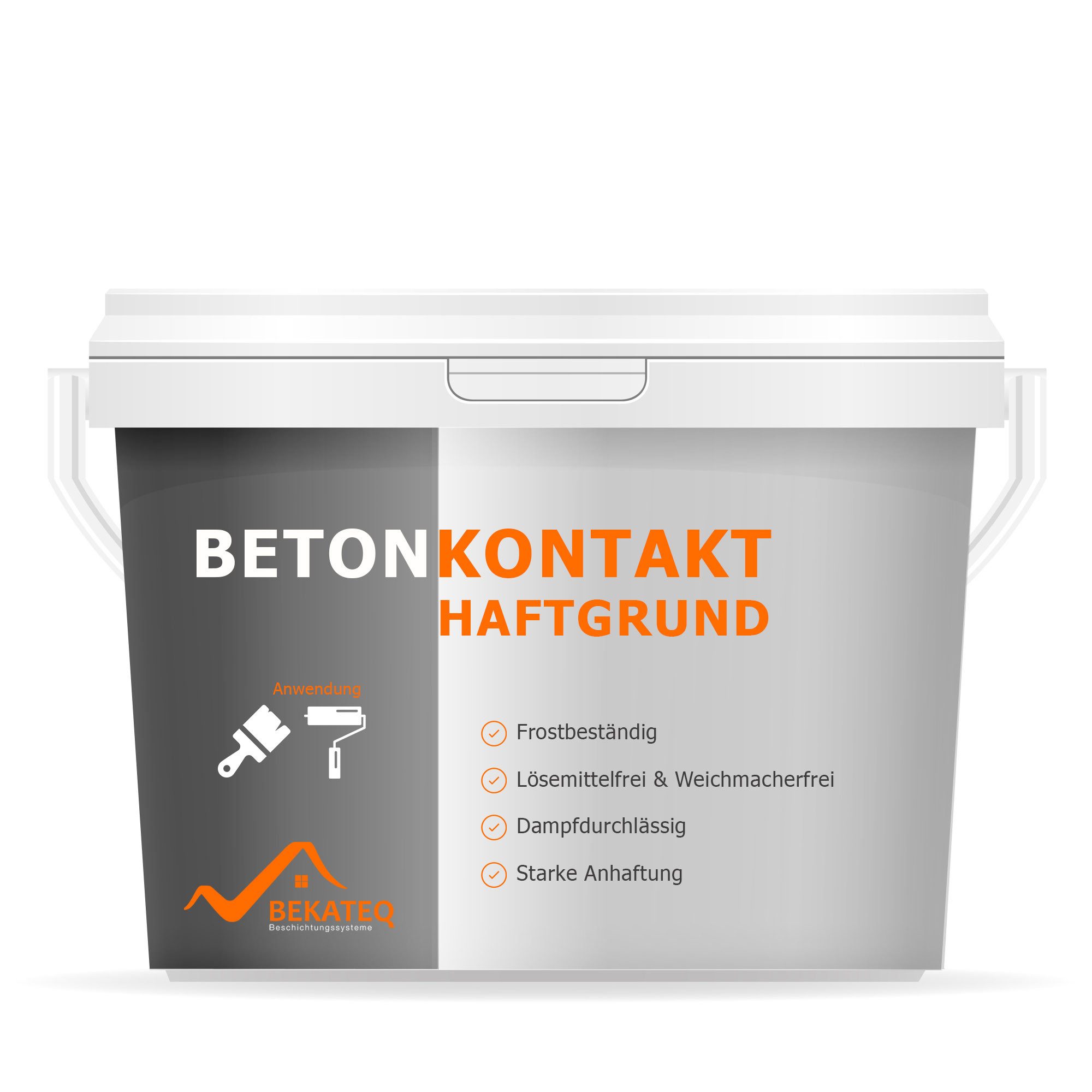 BEKATEQ Putzgrundierung BK-165, 1kg reicht für ca. 5-6 m², Betonkontakt, Betongrund, Haftgrund, Grundierung Beton Fliesen Gips