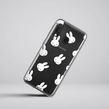 DeinDesign Handyhülle Miffy Muster transparent Miffy Pattern Transparent, Samsung Galaxy A20e Silikon Hülle Bumper Case Handy Schutzhülle