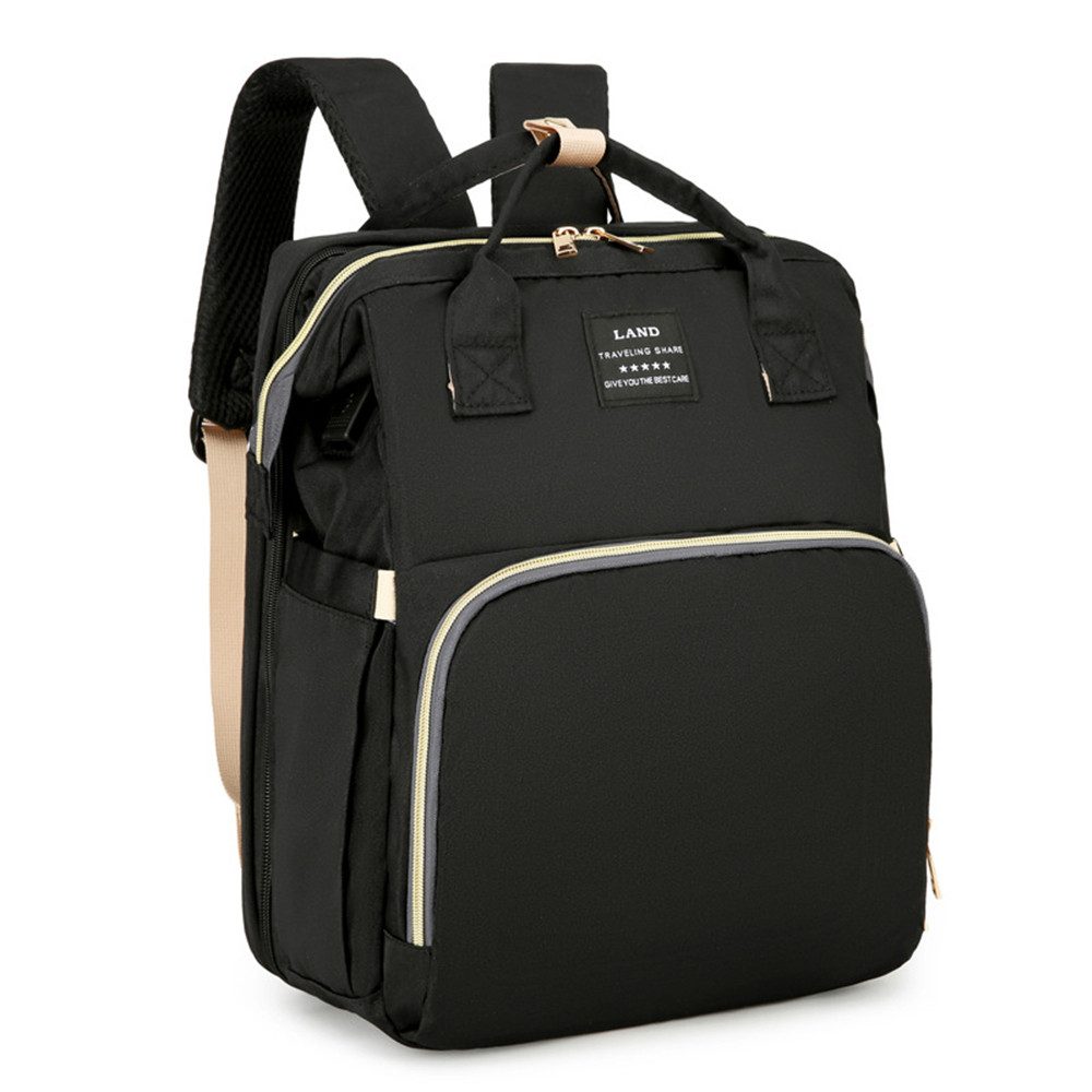 MECO Wickelrucksack, Multifunktionaler Wickelrucksack mit Babybett-Funktion