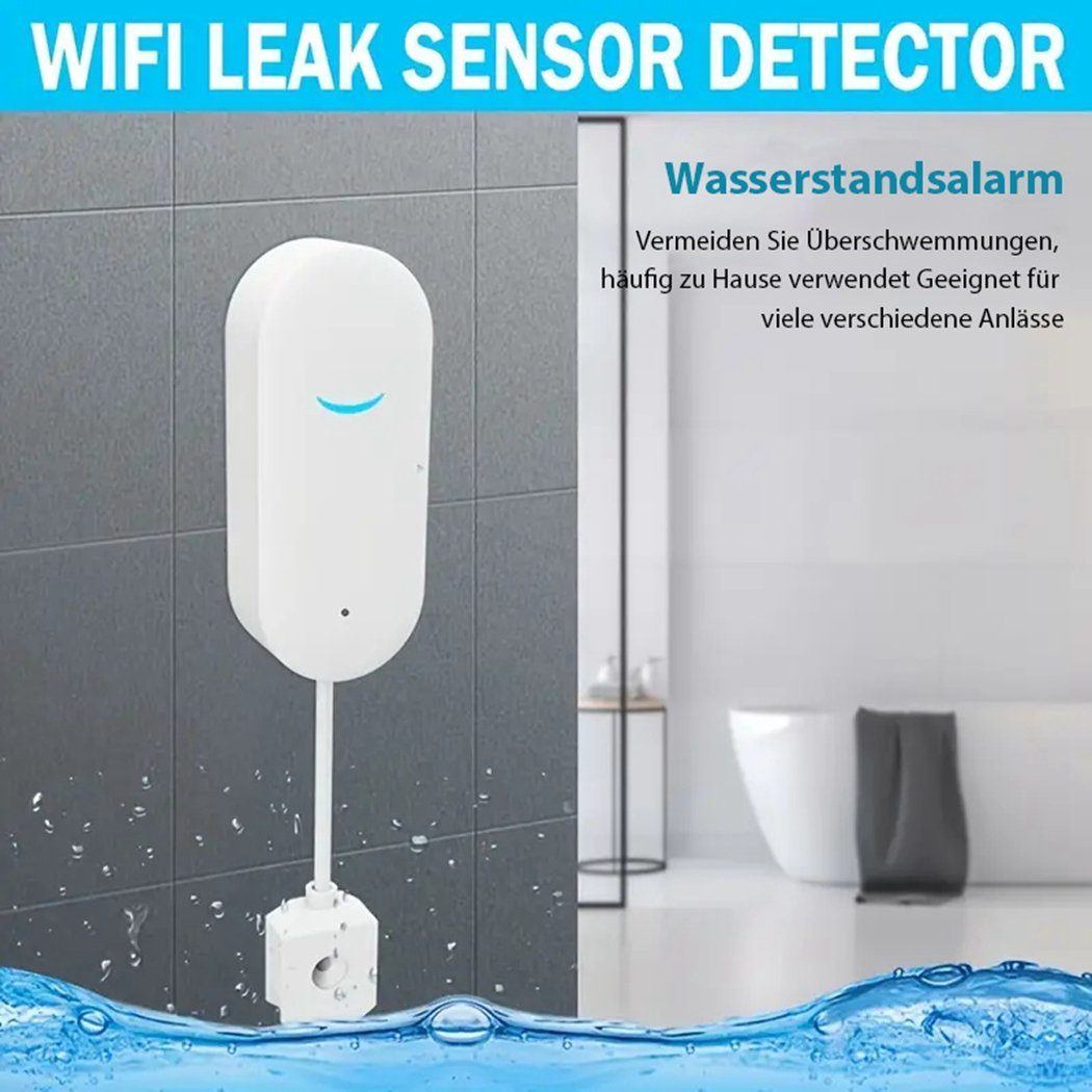 Wasserleckdetektor Feuchtigkeitsmesser TUABUR WiFi-Wassersensor-Leckdetektor, intelligenter