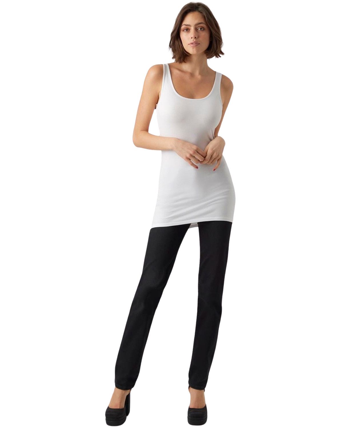 Vero Moda Tanktop (Set, 2er-Pack) Basic Shirt im Doppelpack