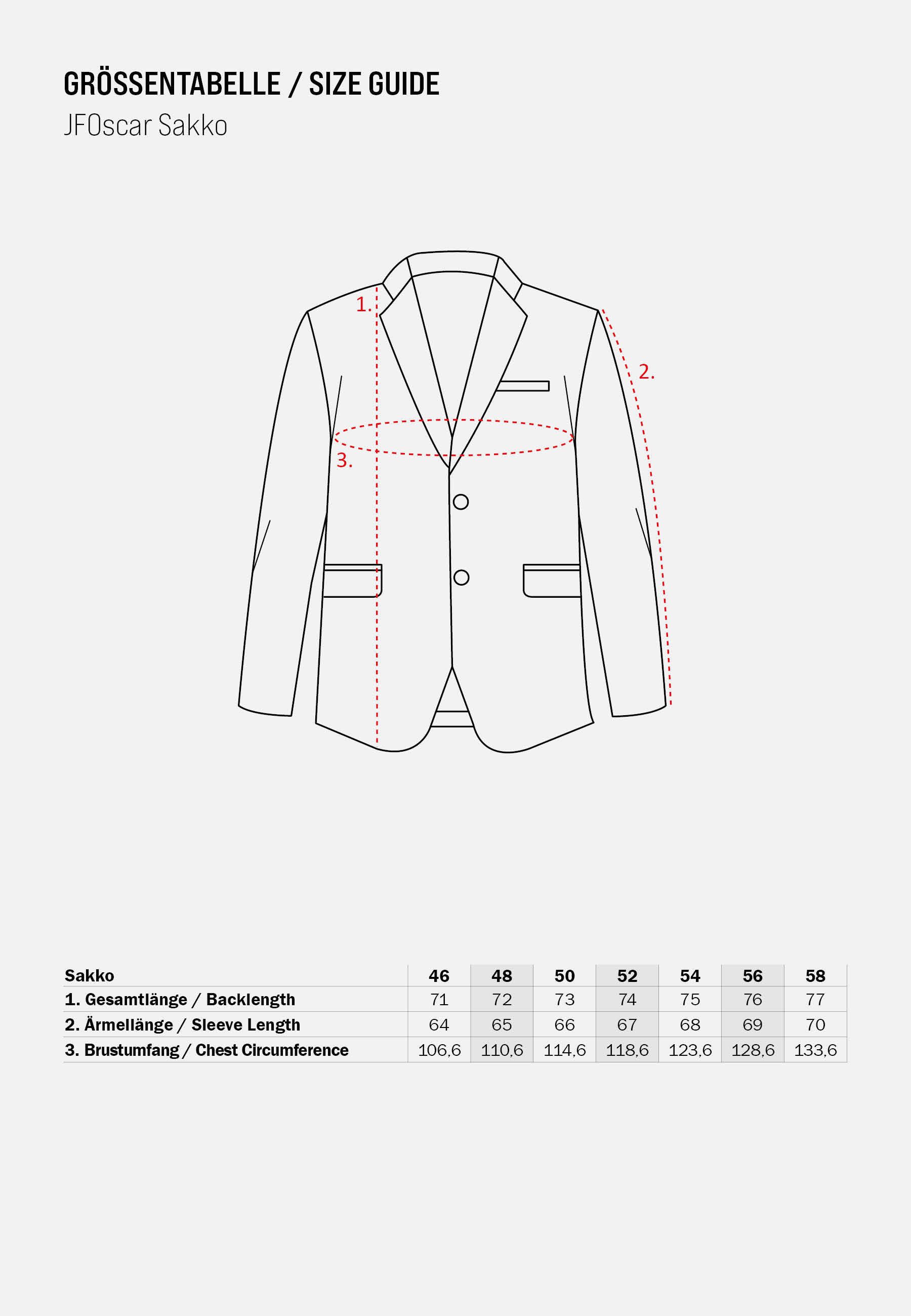 Jeff Anzugsakko Herren Oscar Sakko Herrensakko Jacket