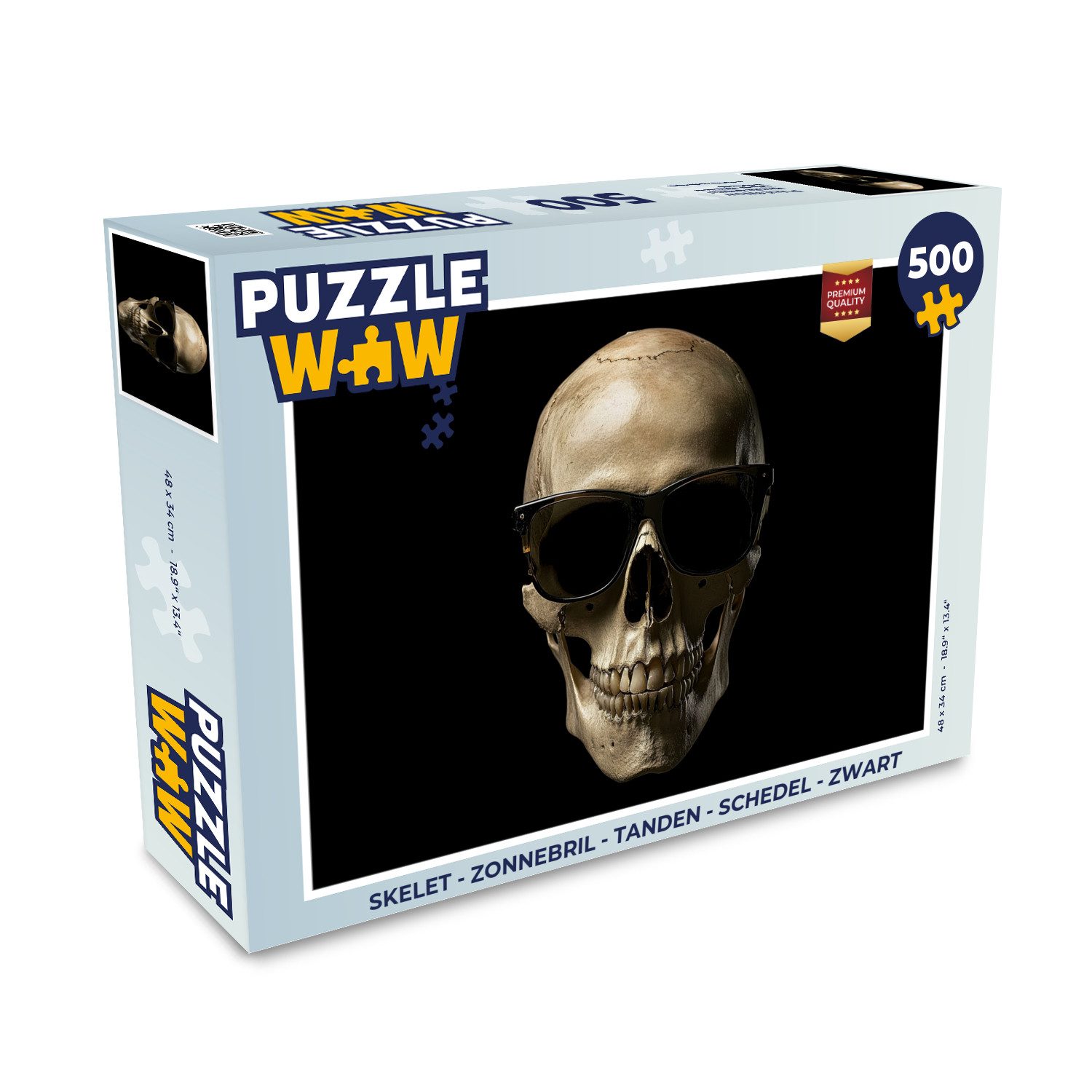 MuchoWow Puzzle Skelett - Sonnenbrille - günstig online kaufen