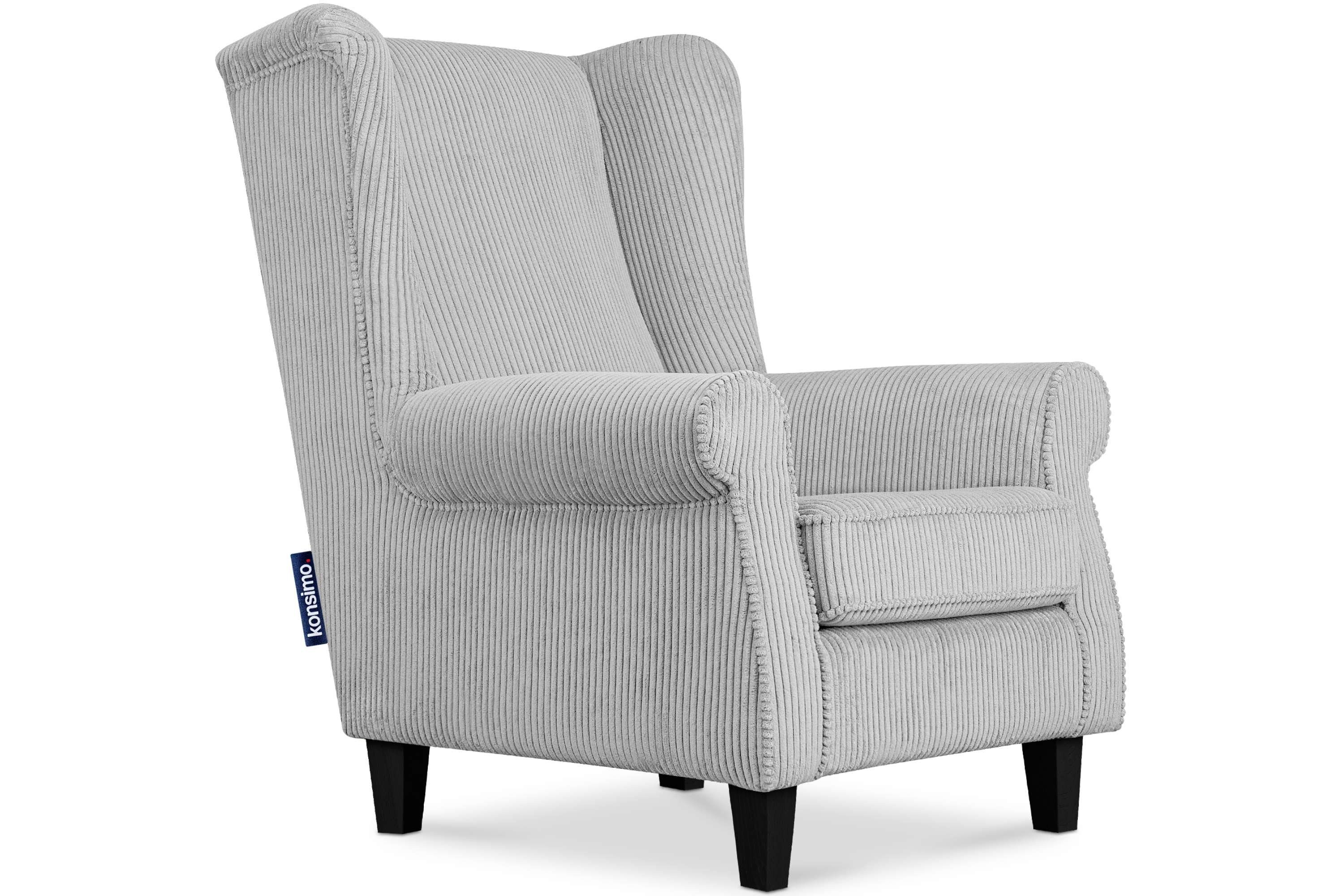 KONSIMO® Ohrensessel MILES Gepolsterter Sessel, mit günstig online kaufen