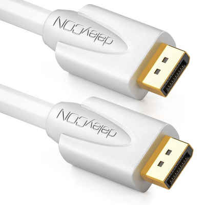 deleyCON deleyCON 2m DisplayPort Kabel FullHD/3D/HDCP DP Stecker auf DP Video-Kabel