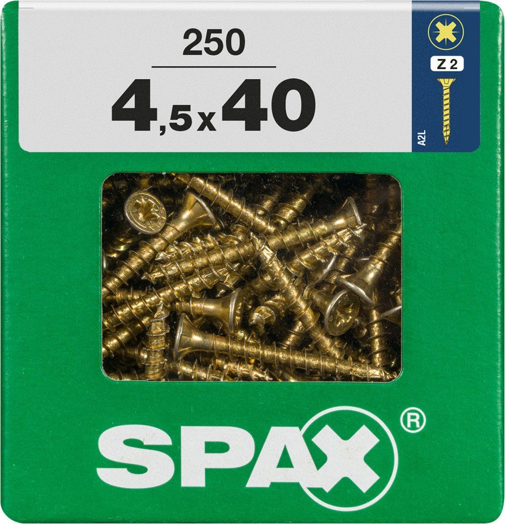 Holzbauschraube Spax Universalschrauben 4.5 x 40 mm PZ 2 - 250