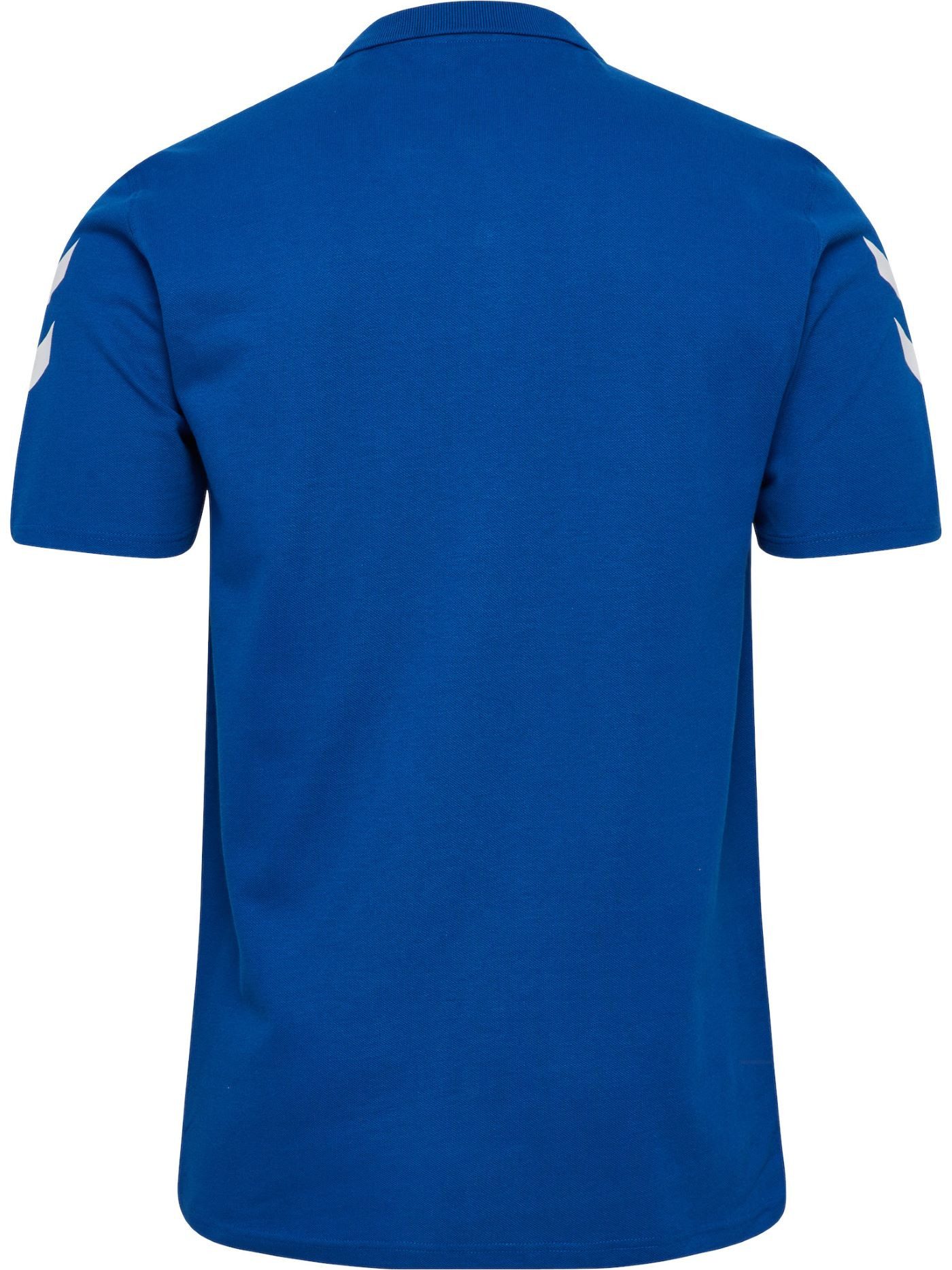 hummel Poloshirt hmlGO Chevron (100% Baumwolle) blau Herren