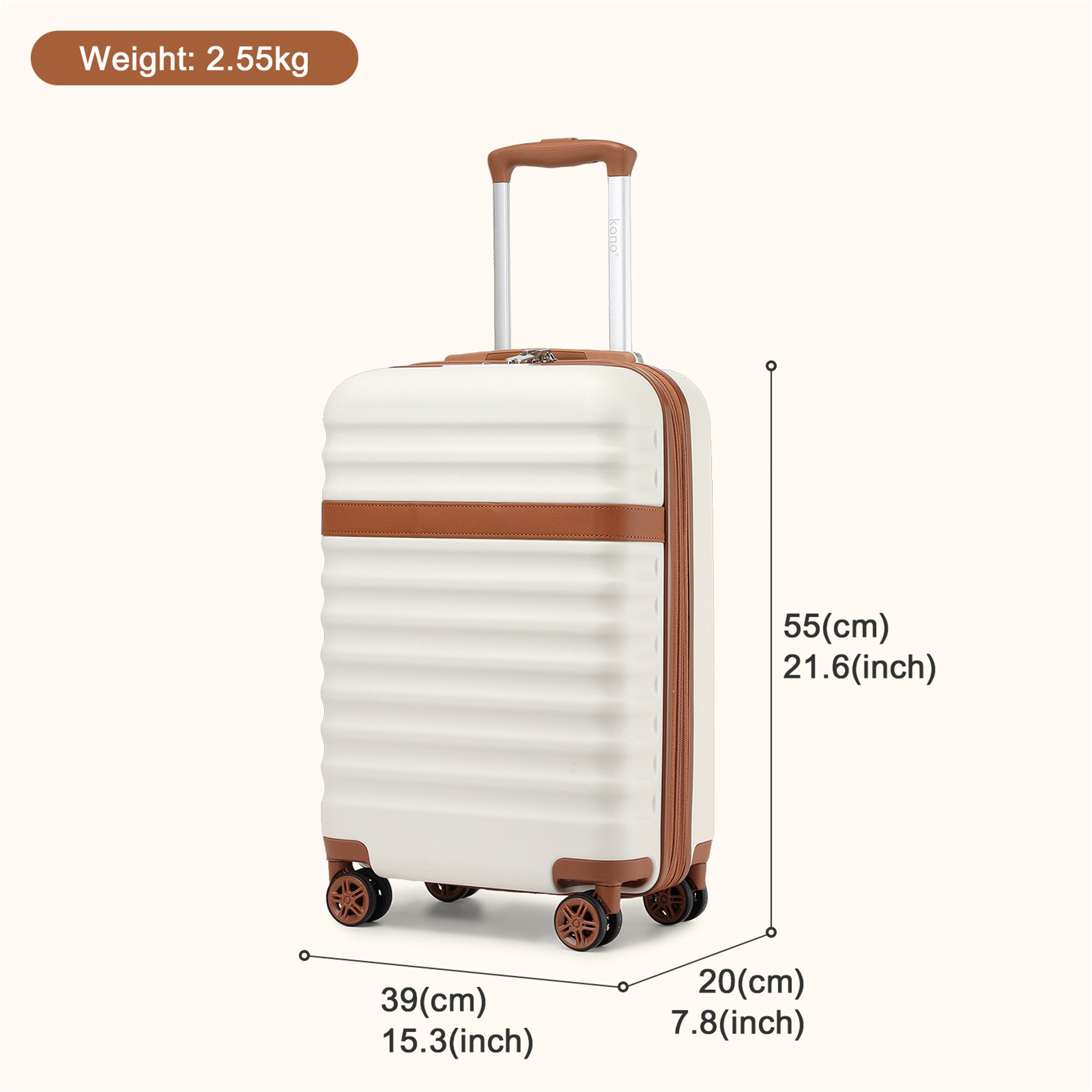 KONO Trolley Handgepäck Koffer Reisekoffer von günstig online kaufen