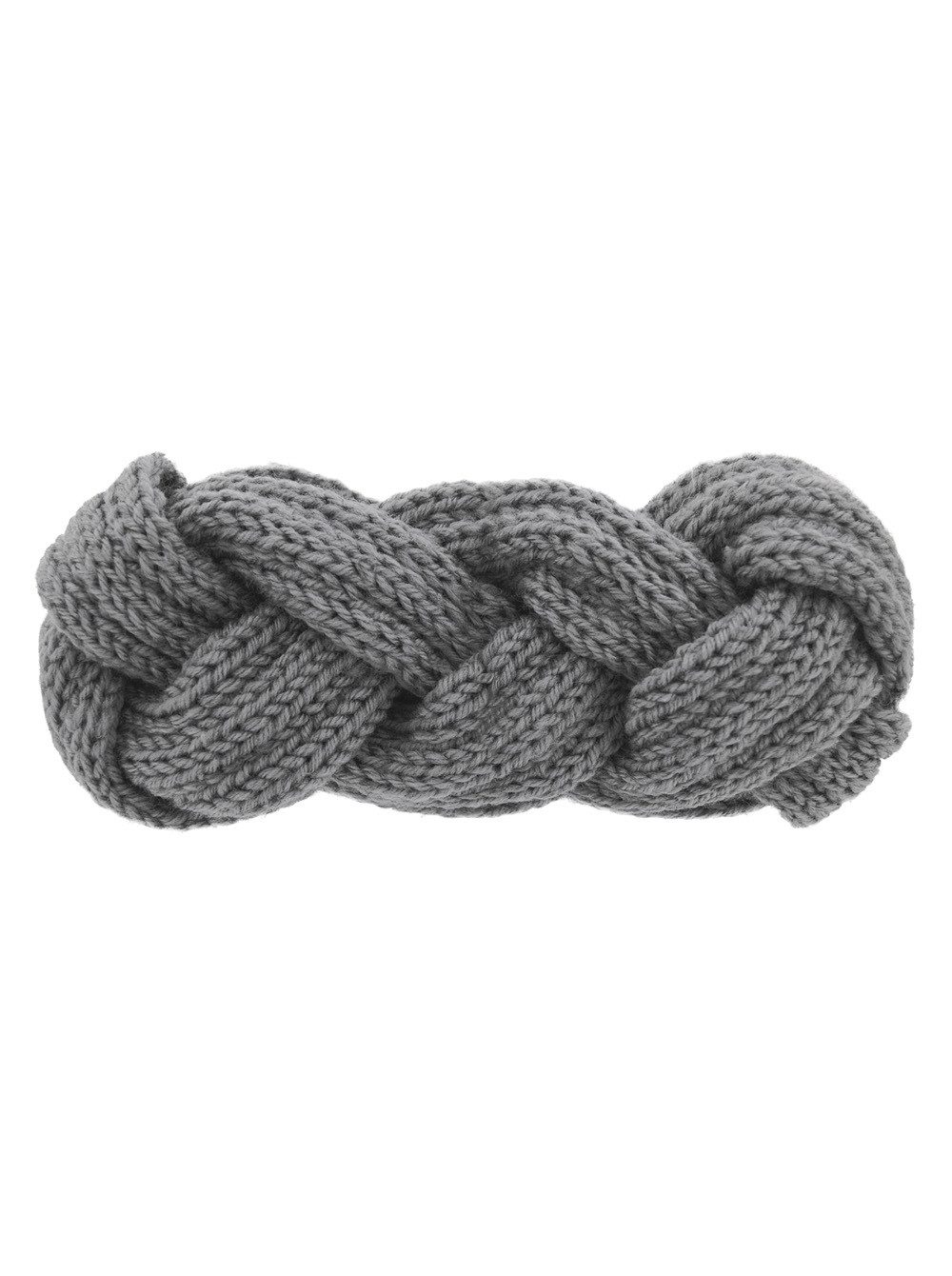 axy Haarband Damen Strickstirnband doppelt geflochten mit Twist-Design, Strick Winter Stirnband Hairband