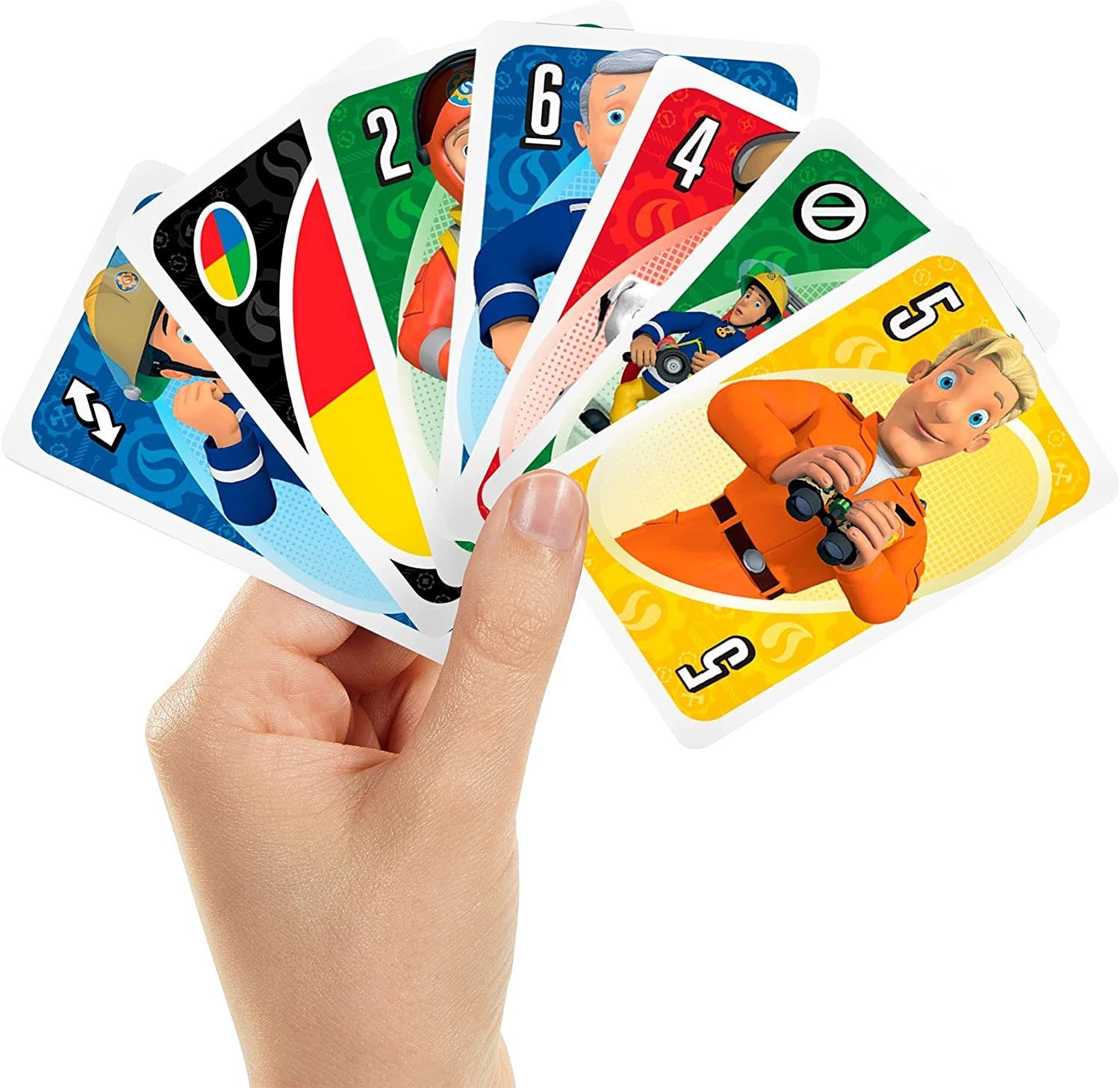 Winning Moves Spiel Feuerwehrmann Sam Kartenspiel-Set - UNO + Top Trumps, Kartenspiel