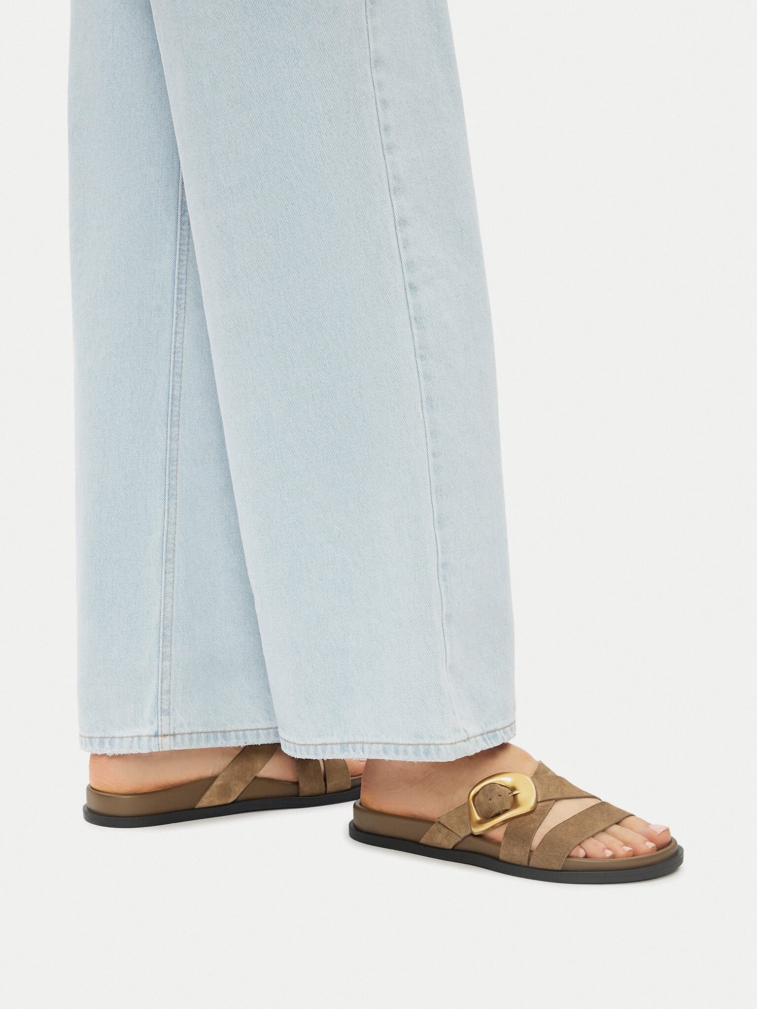 GINO ROSSI Gino Rossi Frauen-Flip-Flops Khaki MOIRA-E252765LM Badepantolette