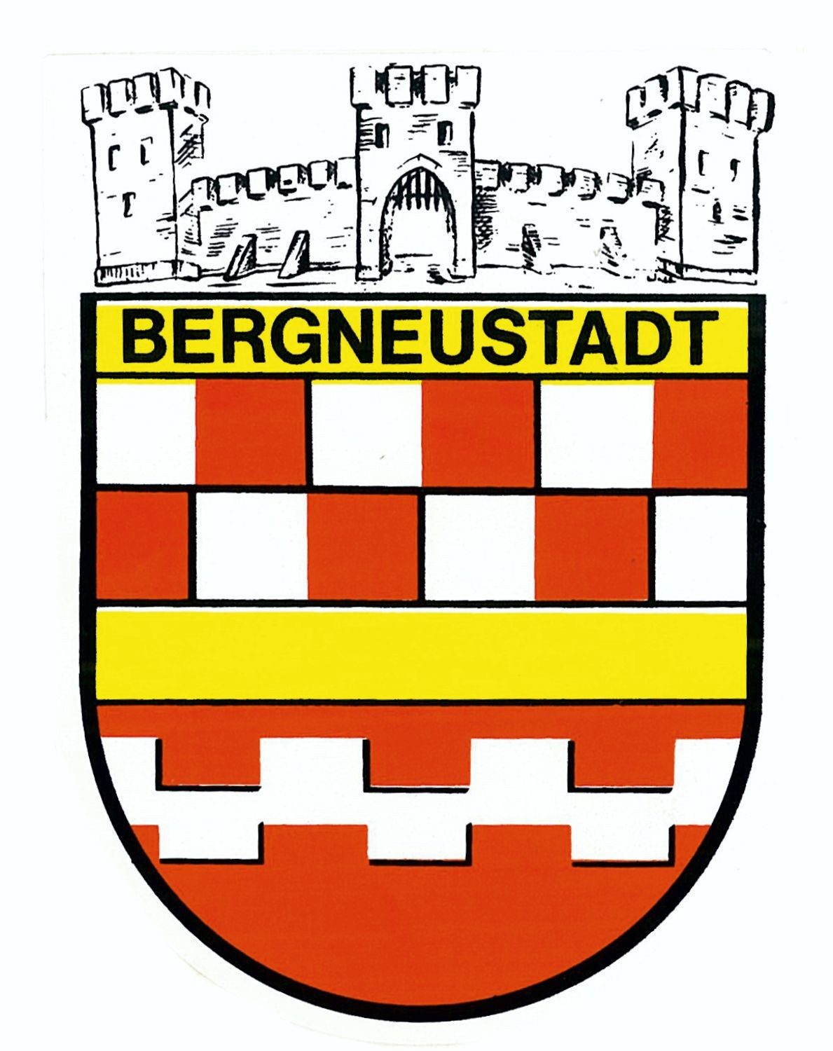 Hermann Schütz Aufkleber Aufkleber Wappen Bergneustadt 115 x 90 mm