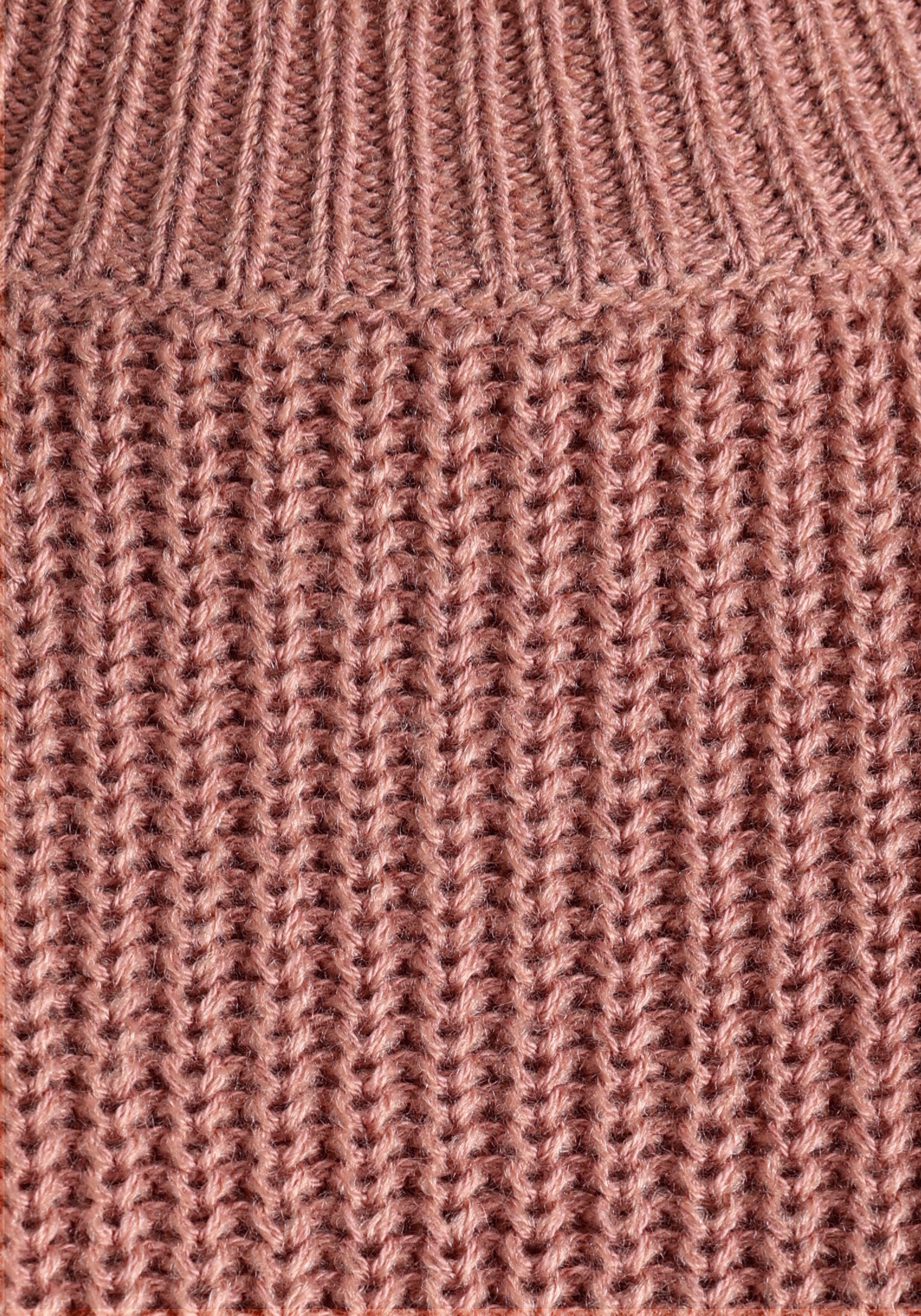Laura Scott Strickpullover Übergangspullover aus Grobstrick, mit Zierknöpfen
