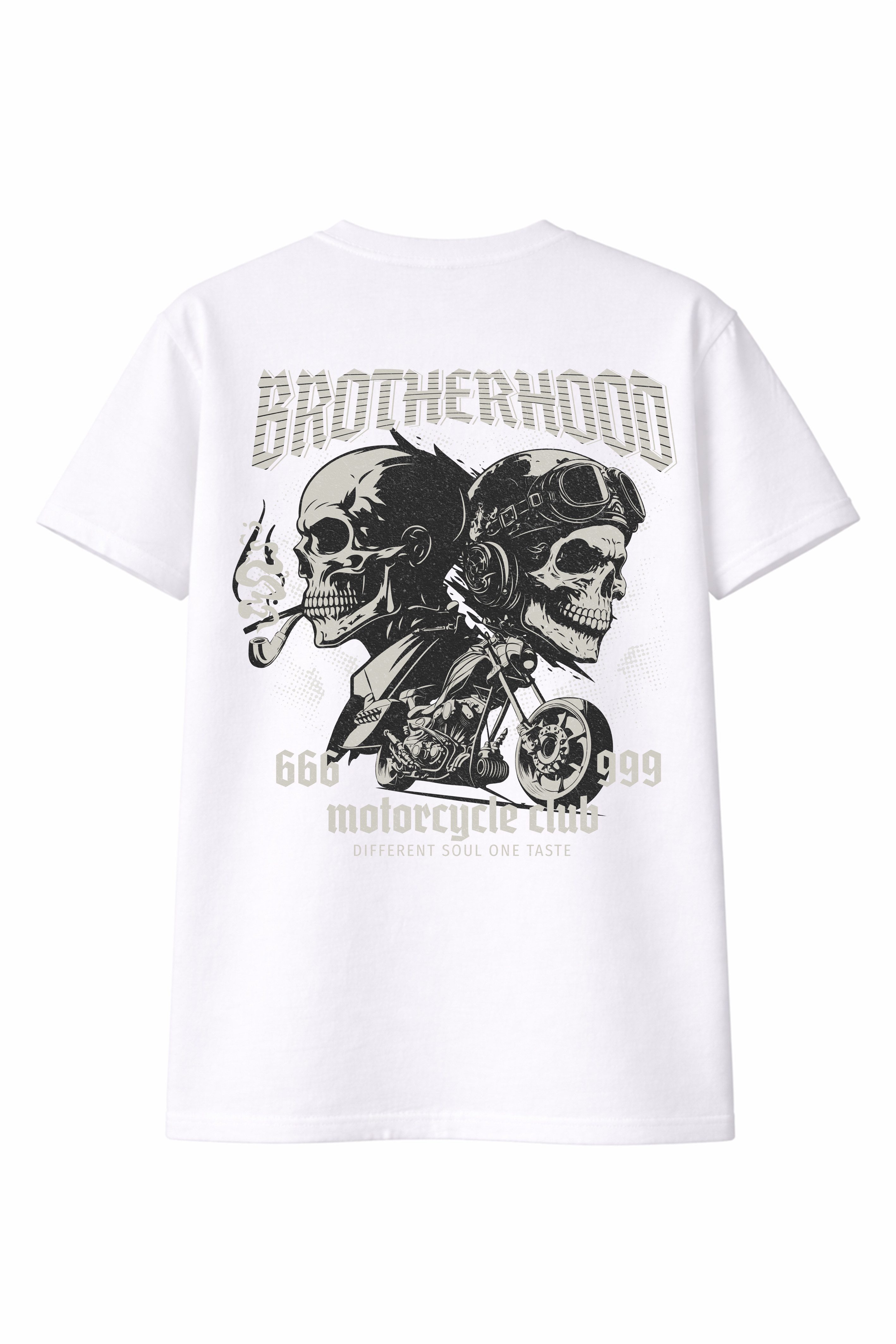 Banco T-Shirt Brother Hood Shirt Print (Einzelartikel) Hochwertiger, detailreicher Backprint "Brotherhood - Motorcycle Club"