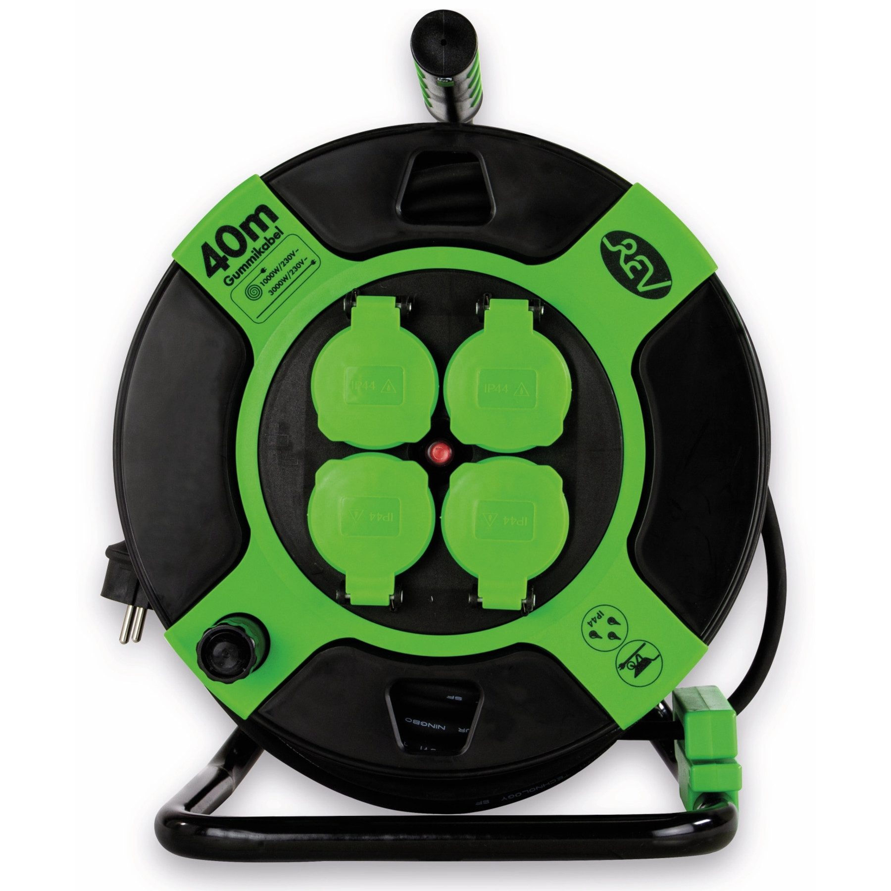REV REV Электропроводtrommel H05RR, 4-fach, 40 m Электропроводtrommel