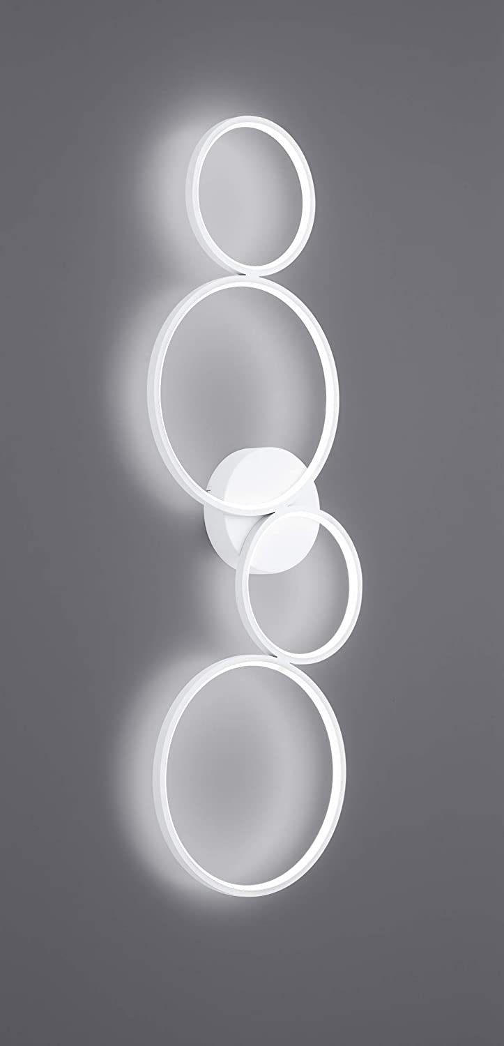 Ringe, LED integriert, lightling Warmweiß, Deckenleuchte Deckenlampe LED Sina fest weiss LED 4