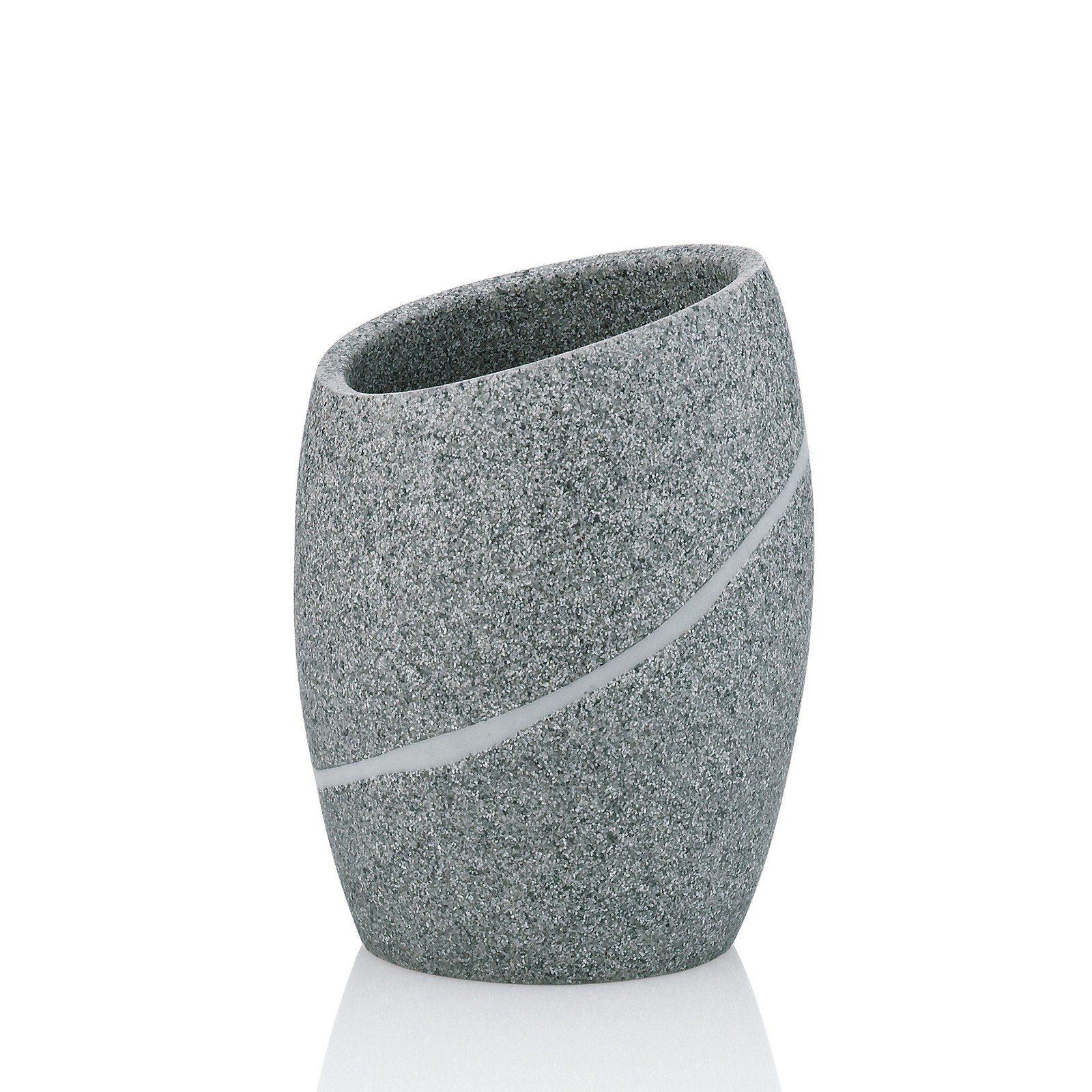 kela Seifenschale Talus, Breite: 0 cm, Ø 8 cm, Natursteinoptik, abgeschrägt