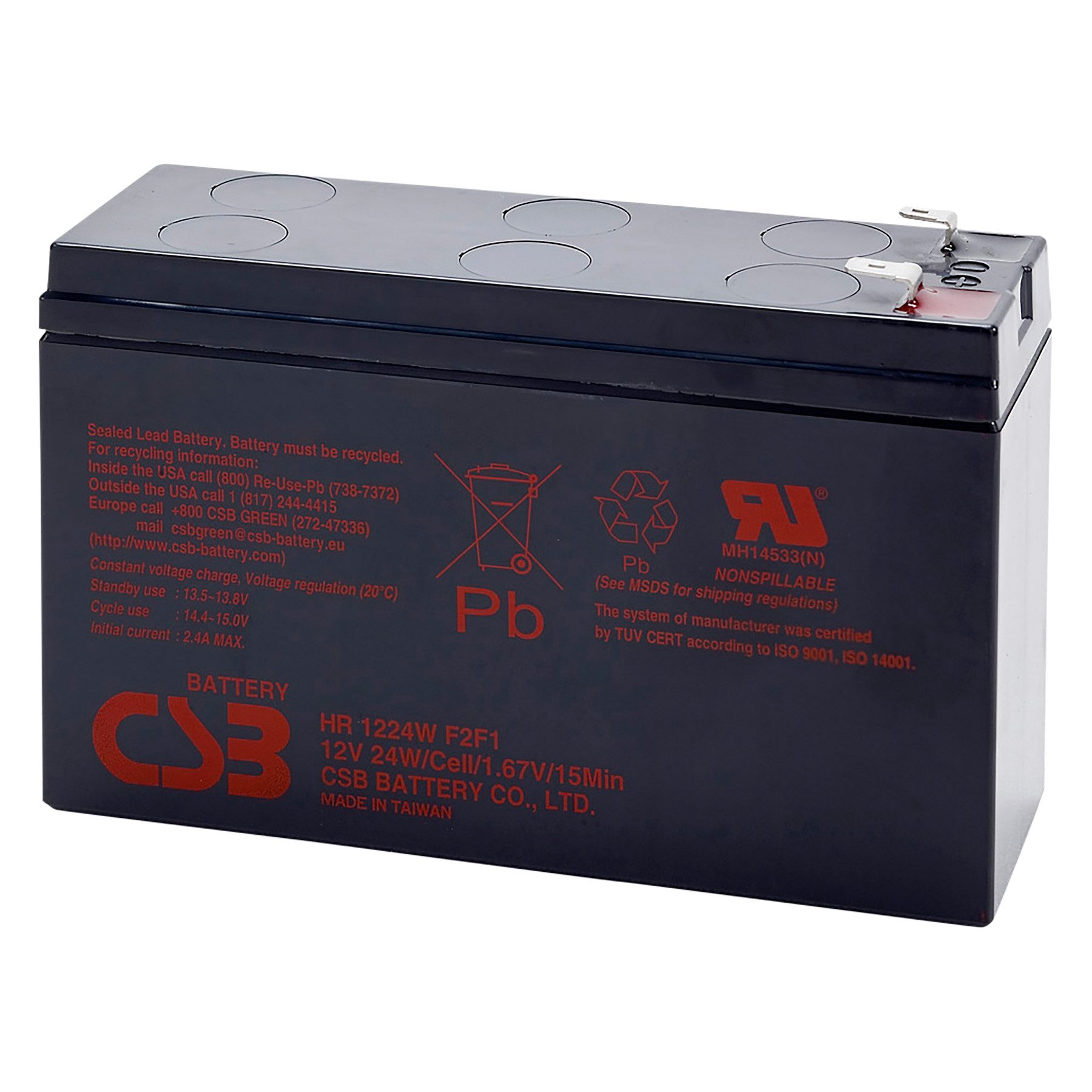 CSB Bleiakku 12V / 24 W Bleiakkus