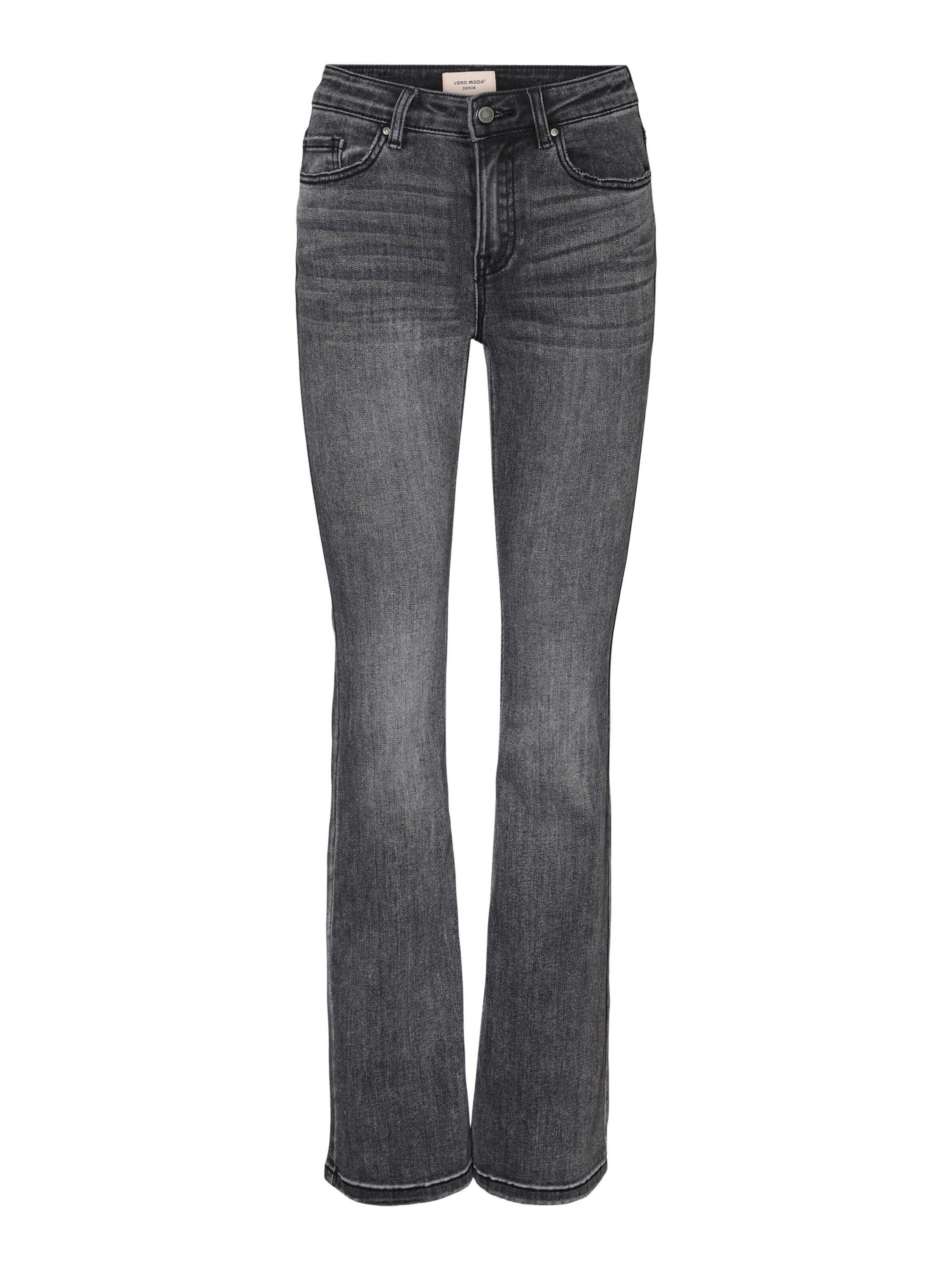 Vero Moda Schlagjeans FLASH (1-tlg) Plain/ohne Details