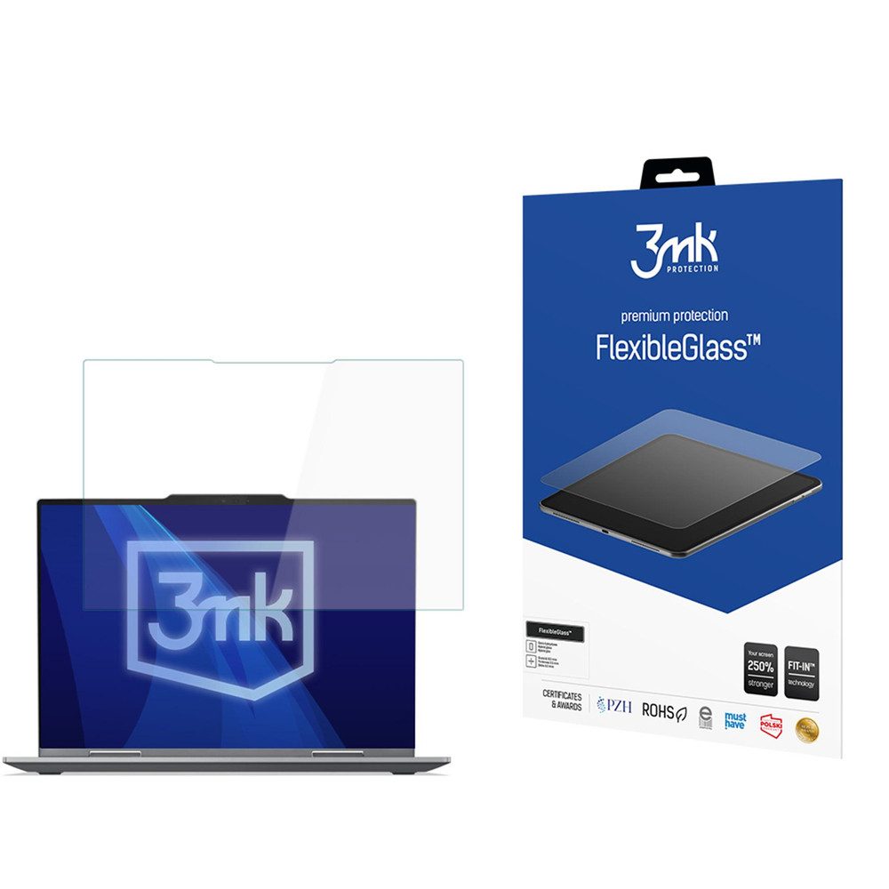 3MK Displayschutzglas Notebook Displayschutzglas für Lenovo ThinkPad X1 2-in-1 Gen 9, Spar-Set, 1 Stück, Hybridglas, 250% stärker, kratzfest, antibakteriell