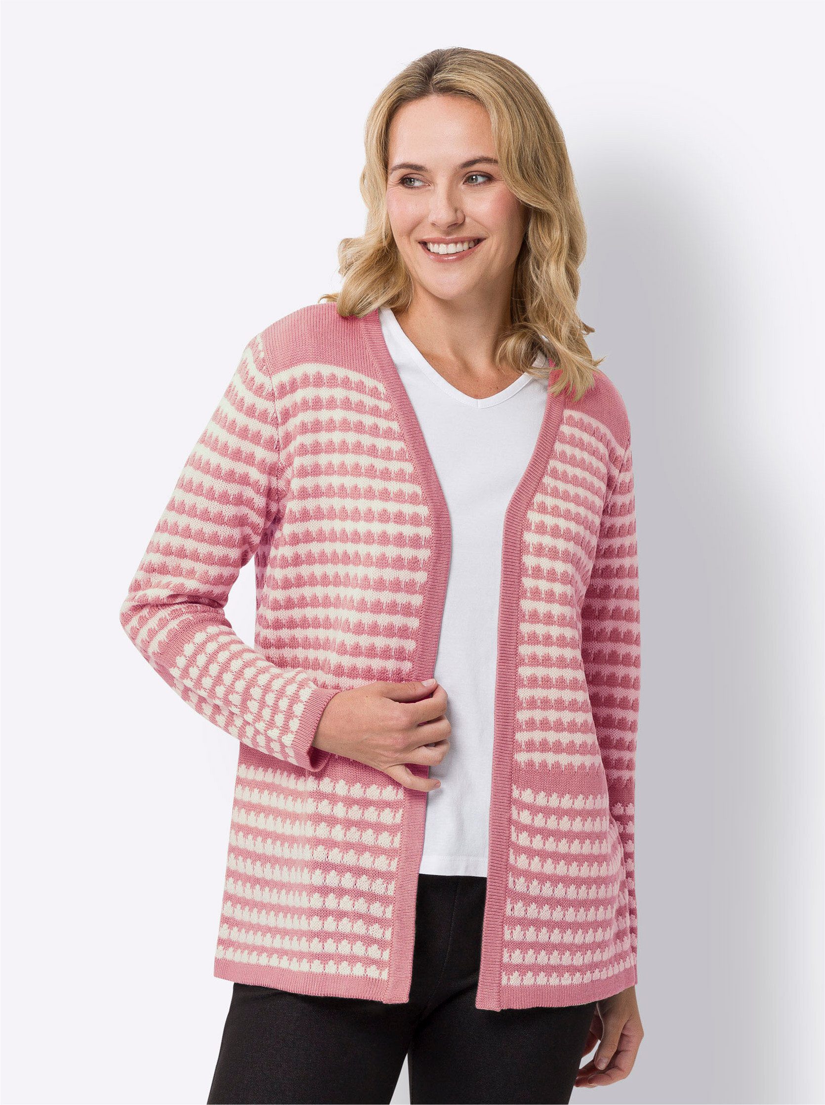 Sieh an! Strickjacke Longstrickjacke . günstig online kaufen
