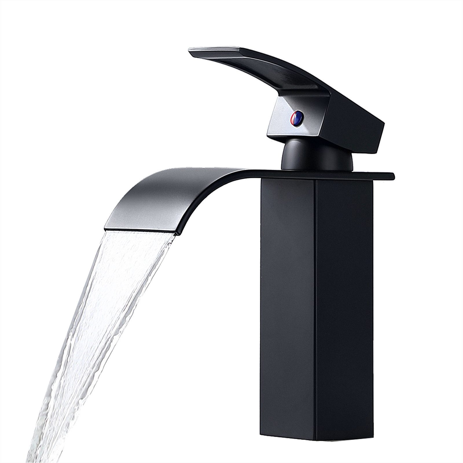 Auralum Max Waschtischarmatur Schwarz Wasserfall Wasserhahn günstig online kaufen