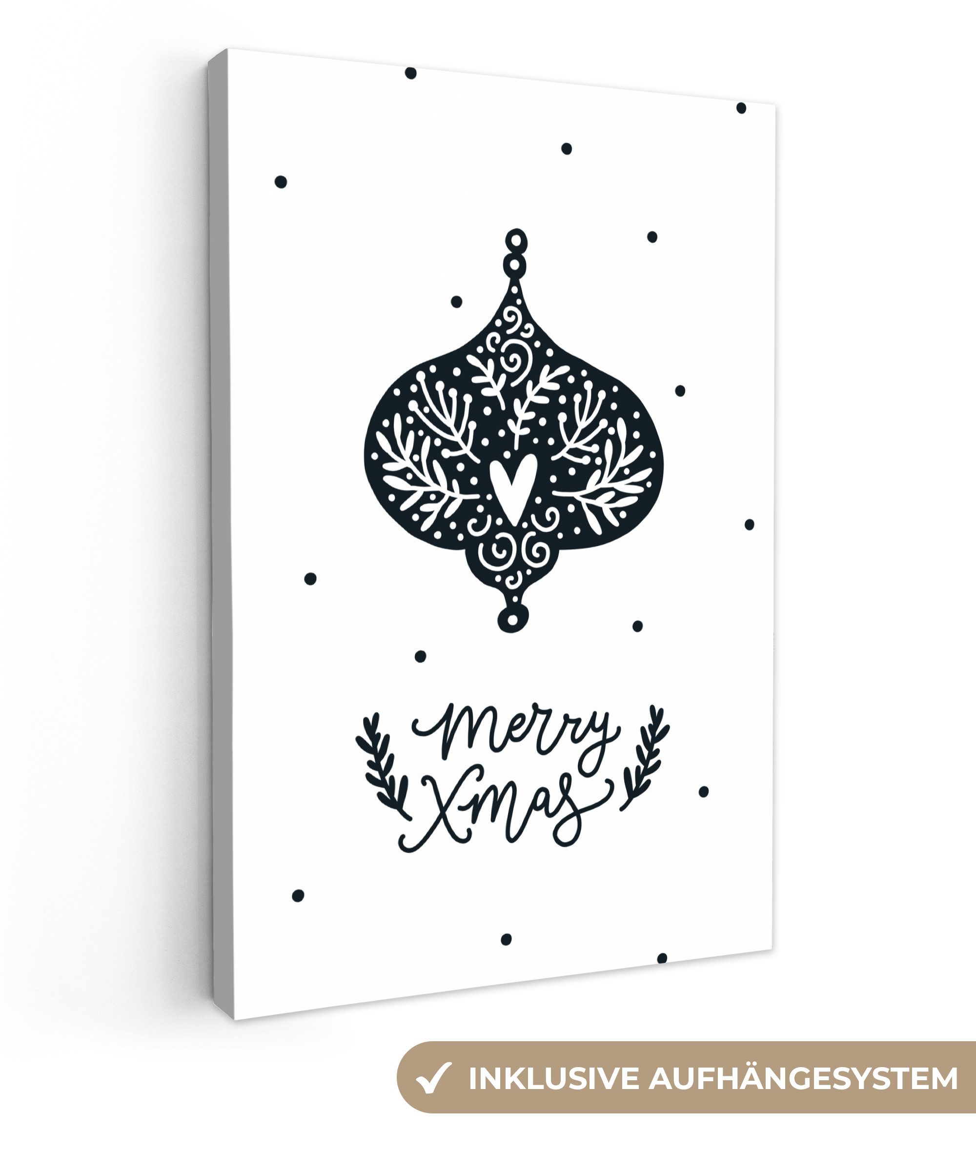 OneMillionCanvasses® Leinwandbild Weihnachten - Zitate - günstig online kaufen