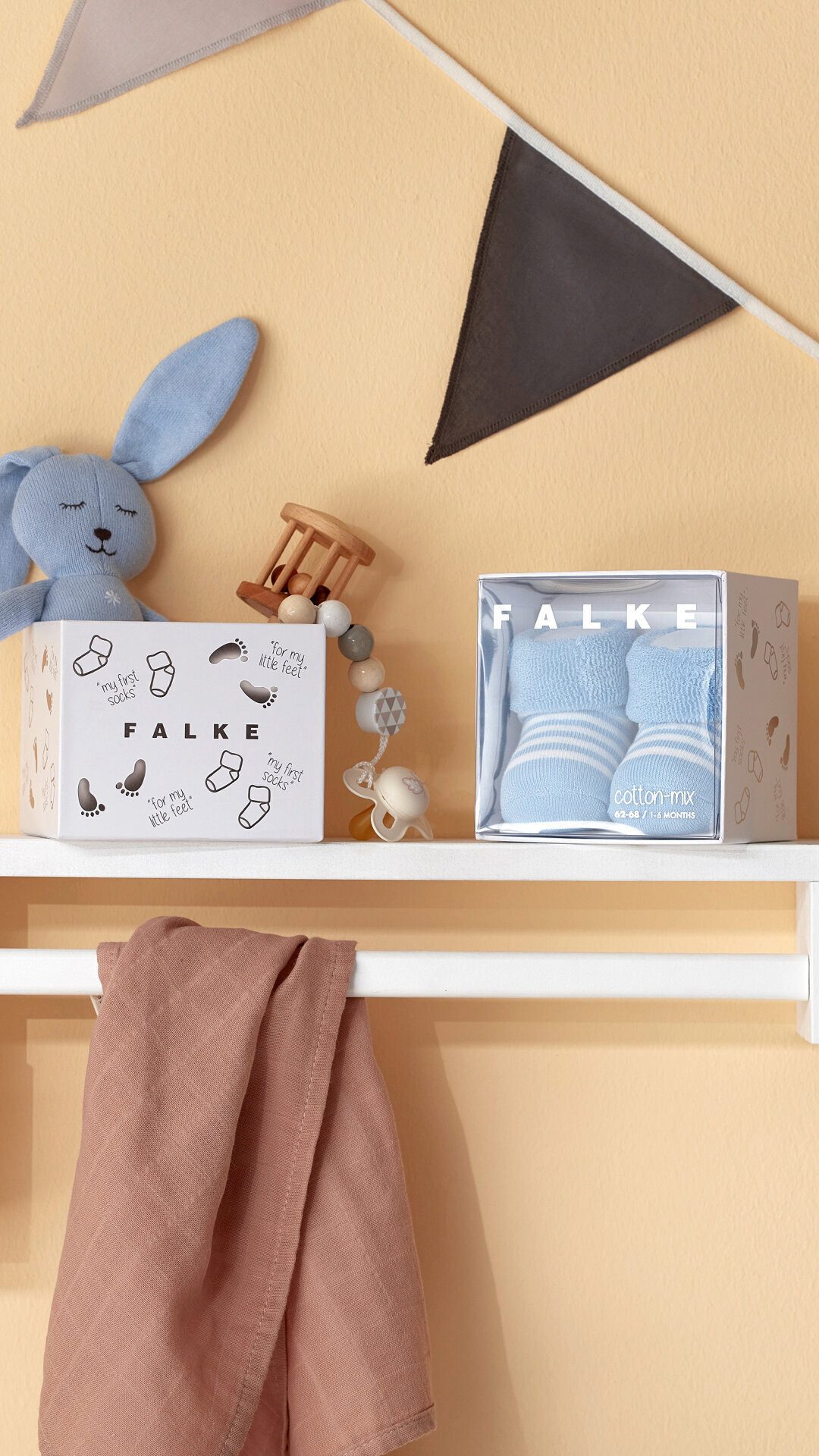 FALKE Socken Erstlingsringel (1-Paar) mit Geschenkverpackung