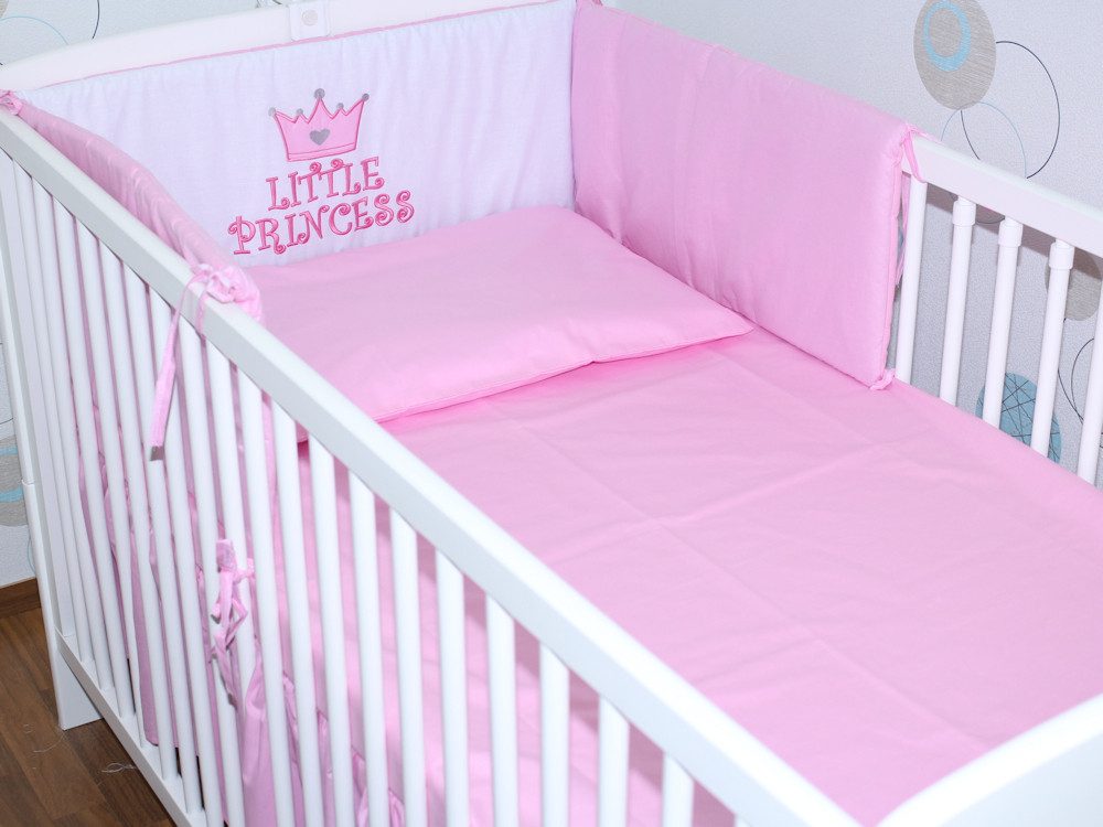 Primawela Babybettwäsche Baby Bettset -5-6 teiliges Set mit Chiffon Himmel günstig online kaufen