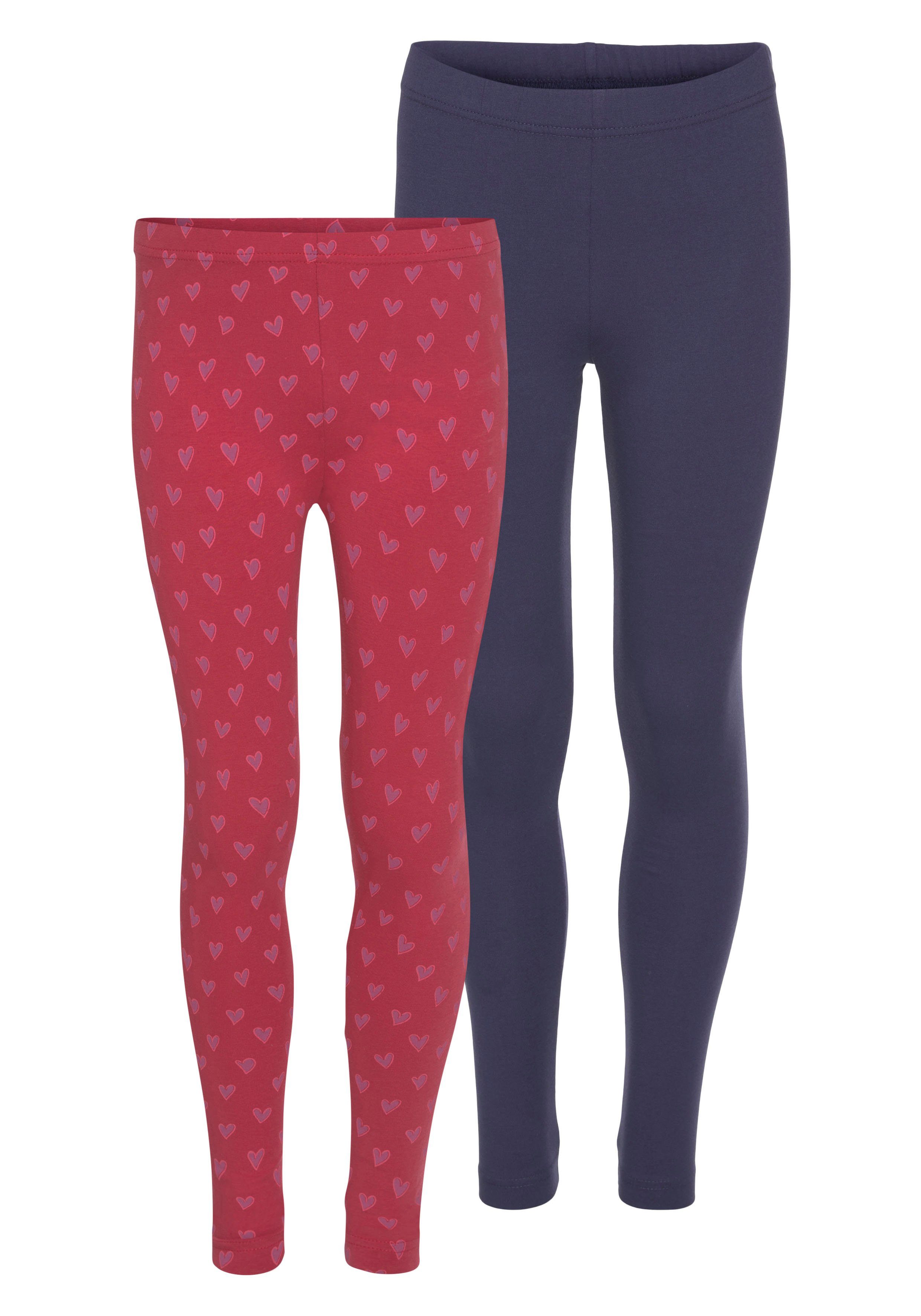 Scout Leggings SPORTY (Packung, marine, 2er-Pack) rot